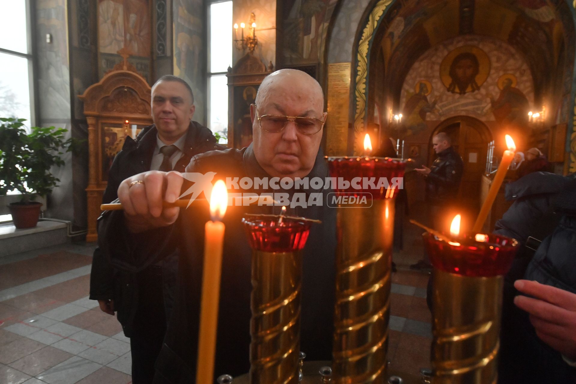 Москва.Депутат Государственной Думы, советник Патриар ха по строительству и советник мэра Москвы Владимир Ресин .