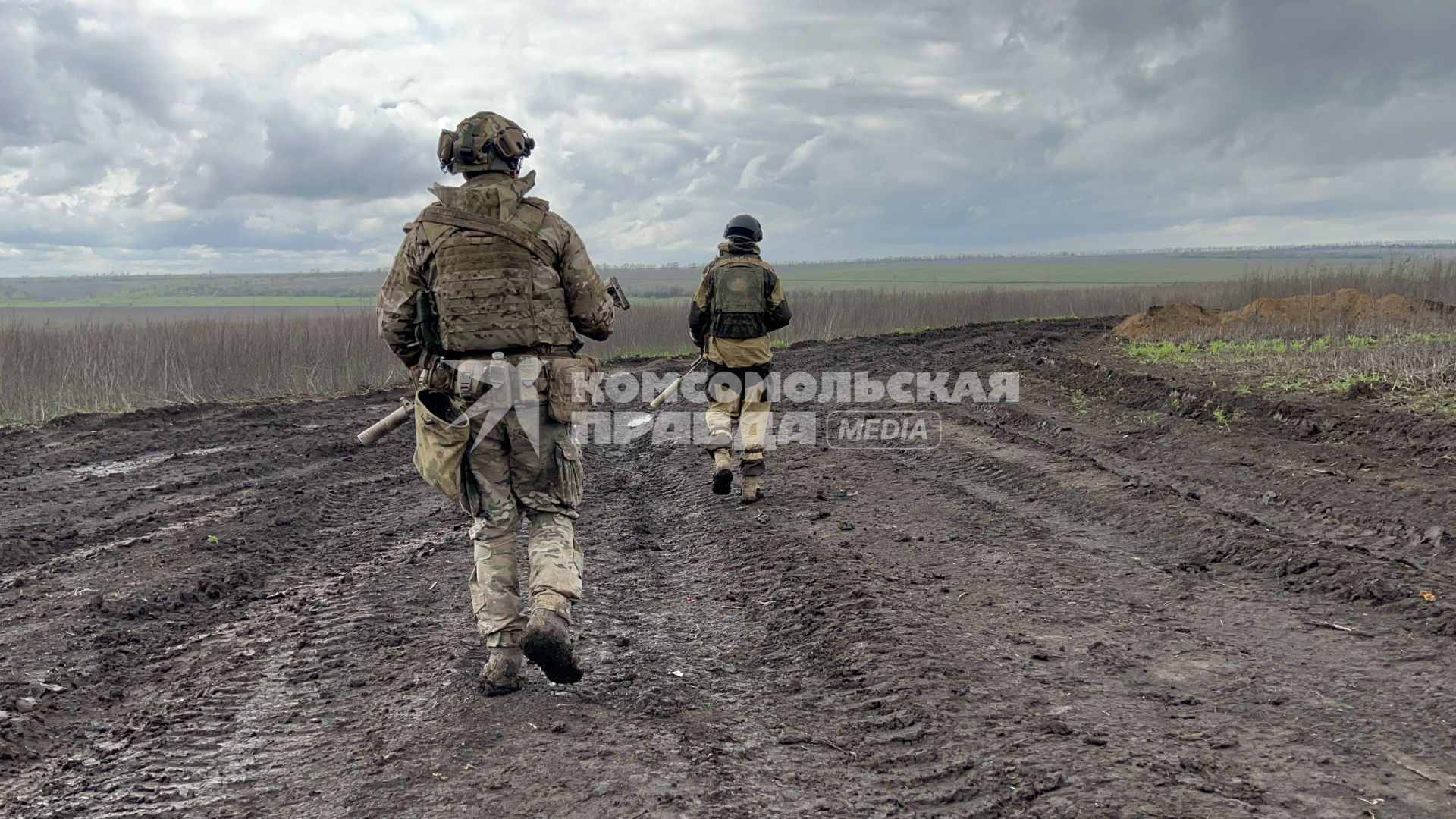 Запорожская область. Военнослужащие Отдельного разведбата 19-й мотострелковой дивизии.