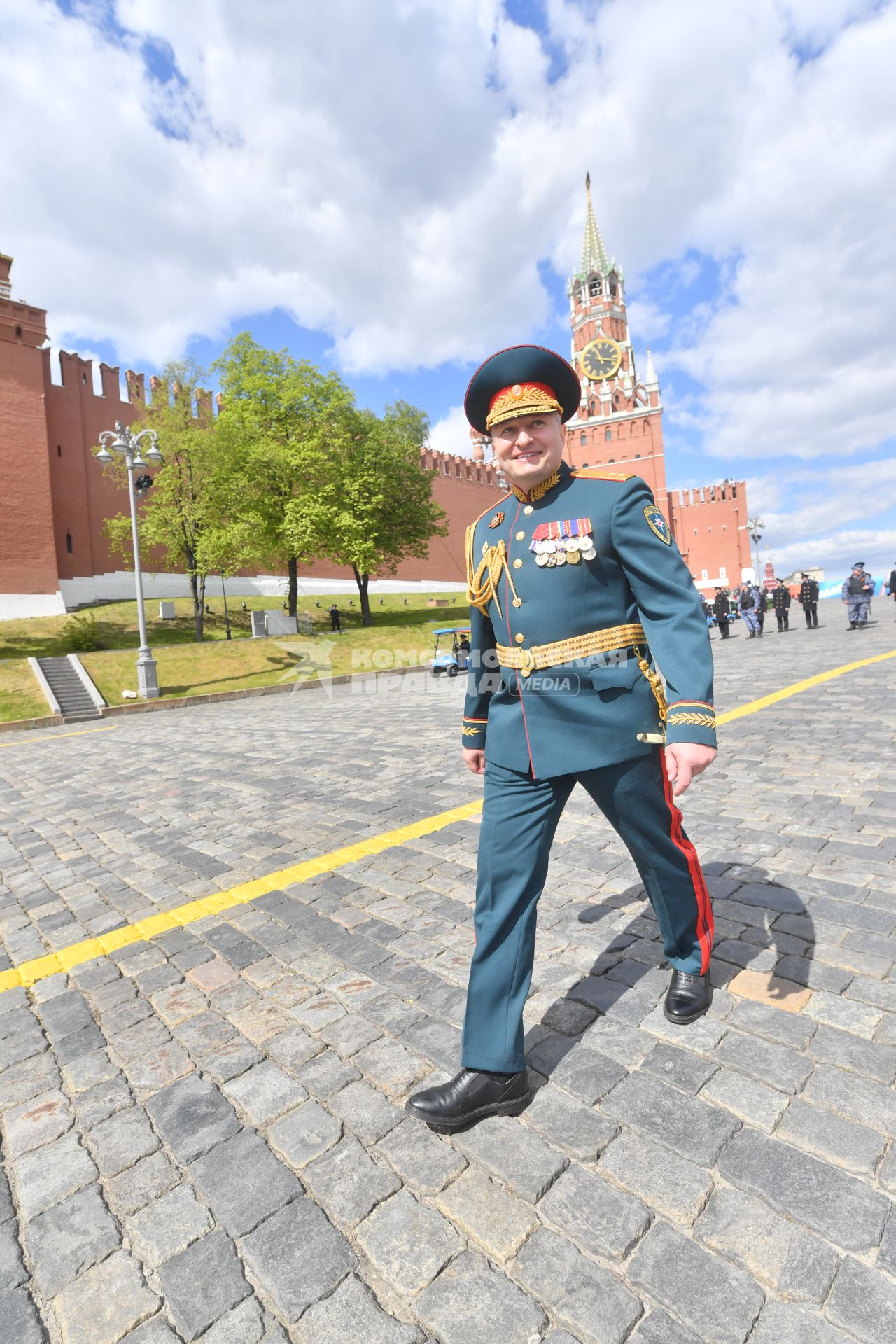 Москва. Глава МЧС России Александр Куренков после парада, посвященного 78-й годовщине Победы в Великой Отечественной войне.