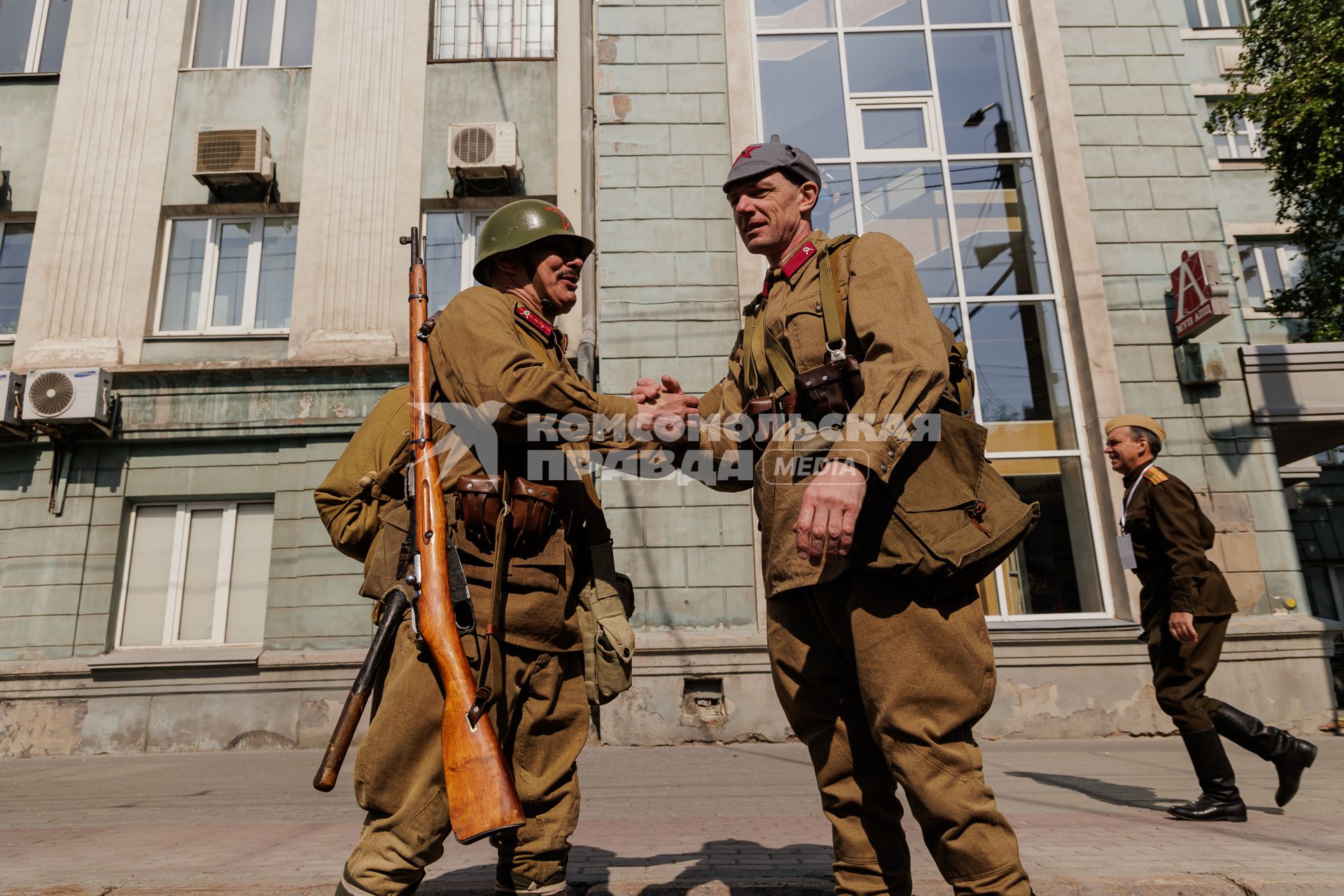 Челябинск. Участники парада, посвященного 78-й годовщине Победы в Великой Отечественной войне.