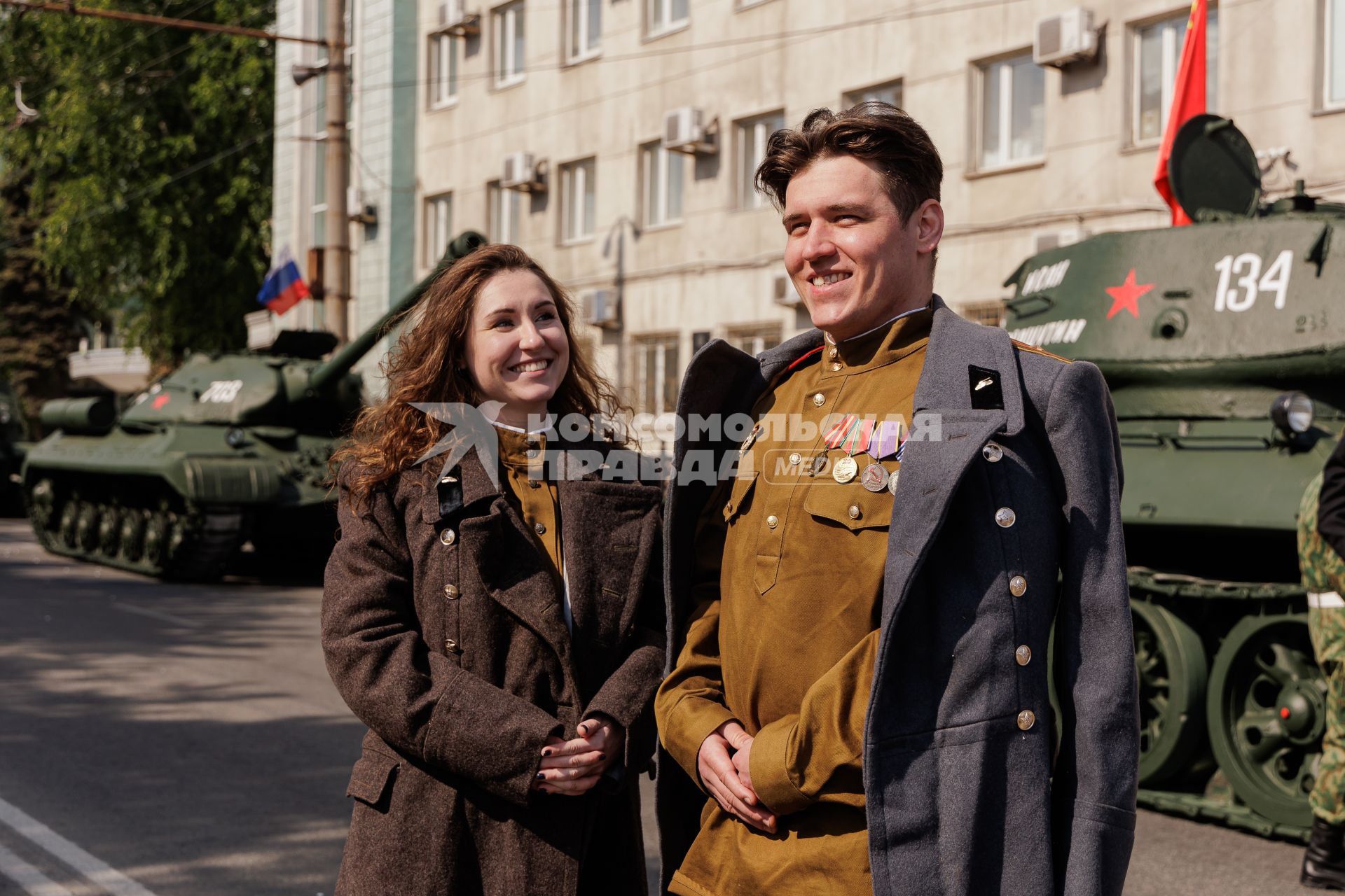 Челябинск. Участники парада, посвященного 78-й годовщине Победы в Великой Отечественной войне.