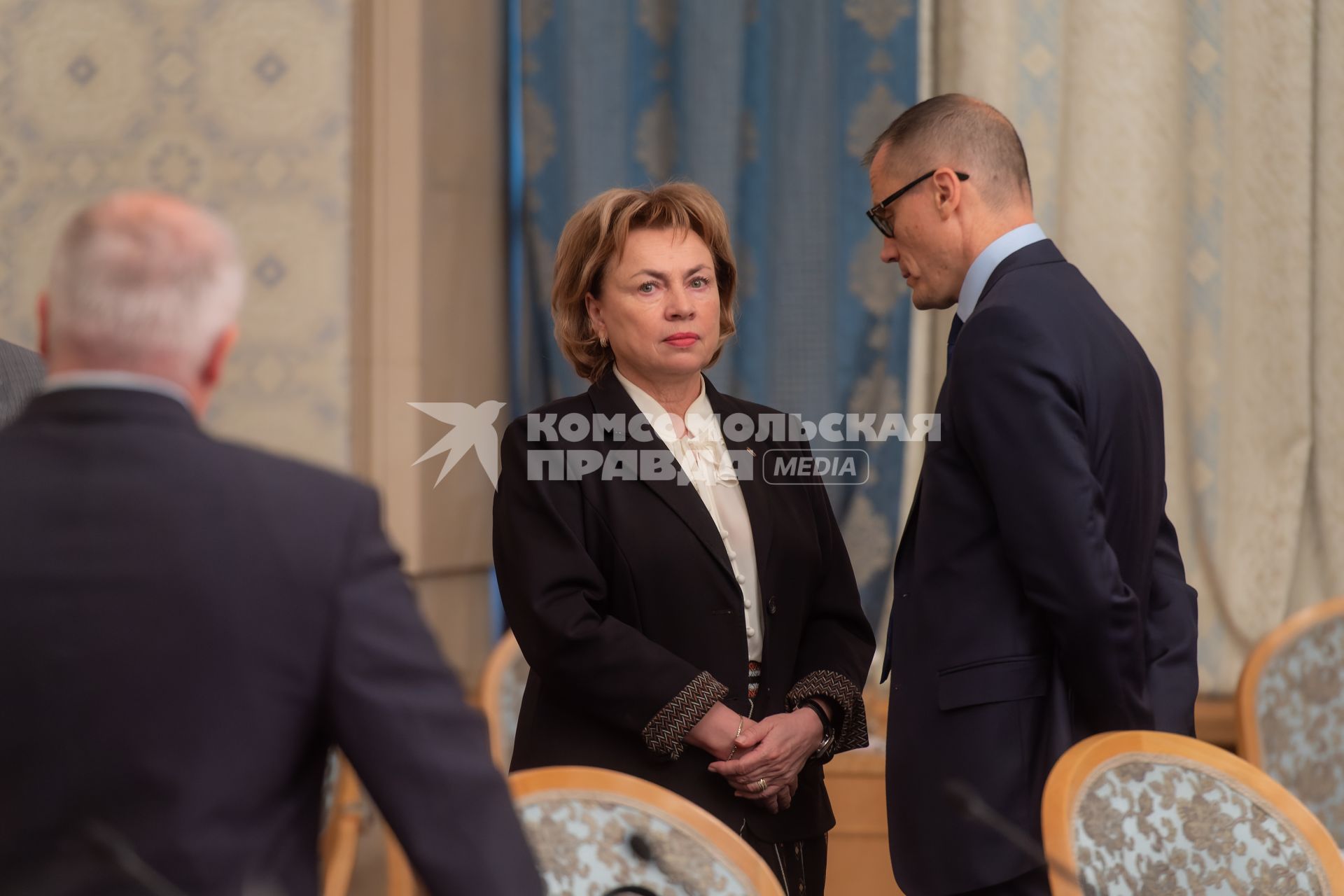 Москва. Заместитель председателя Парламентского Собрания, заместитель председателя Совета Республики Национального собрания РБ Марианна Щёткина на заседании Группы высокого уровня Совета Министров Союзного государства.