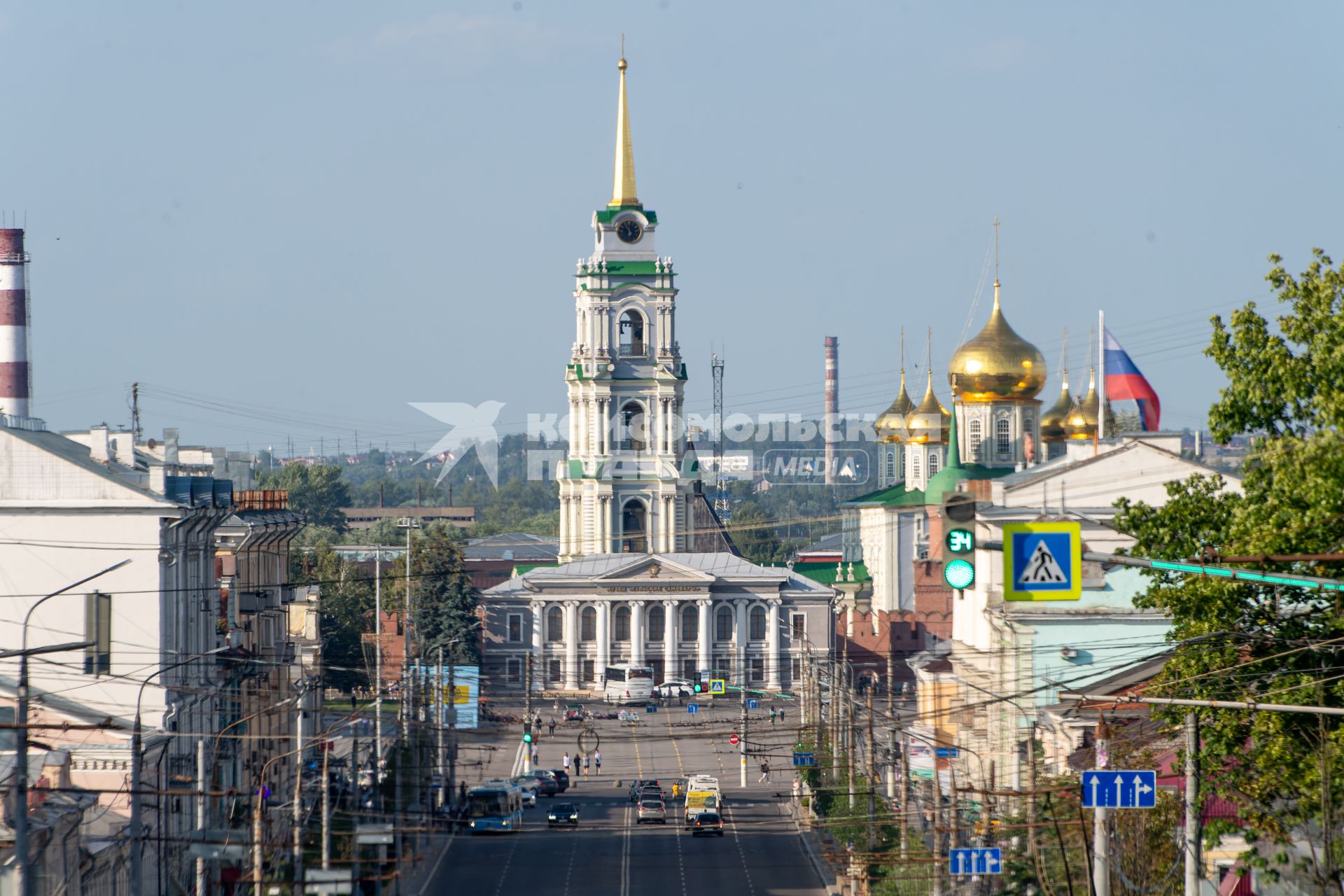 Тула.  Вид на Успенский собор.