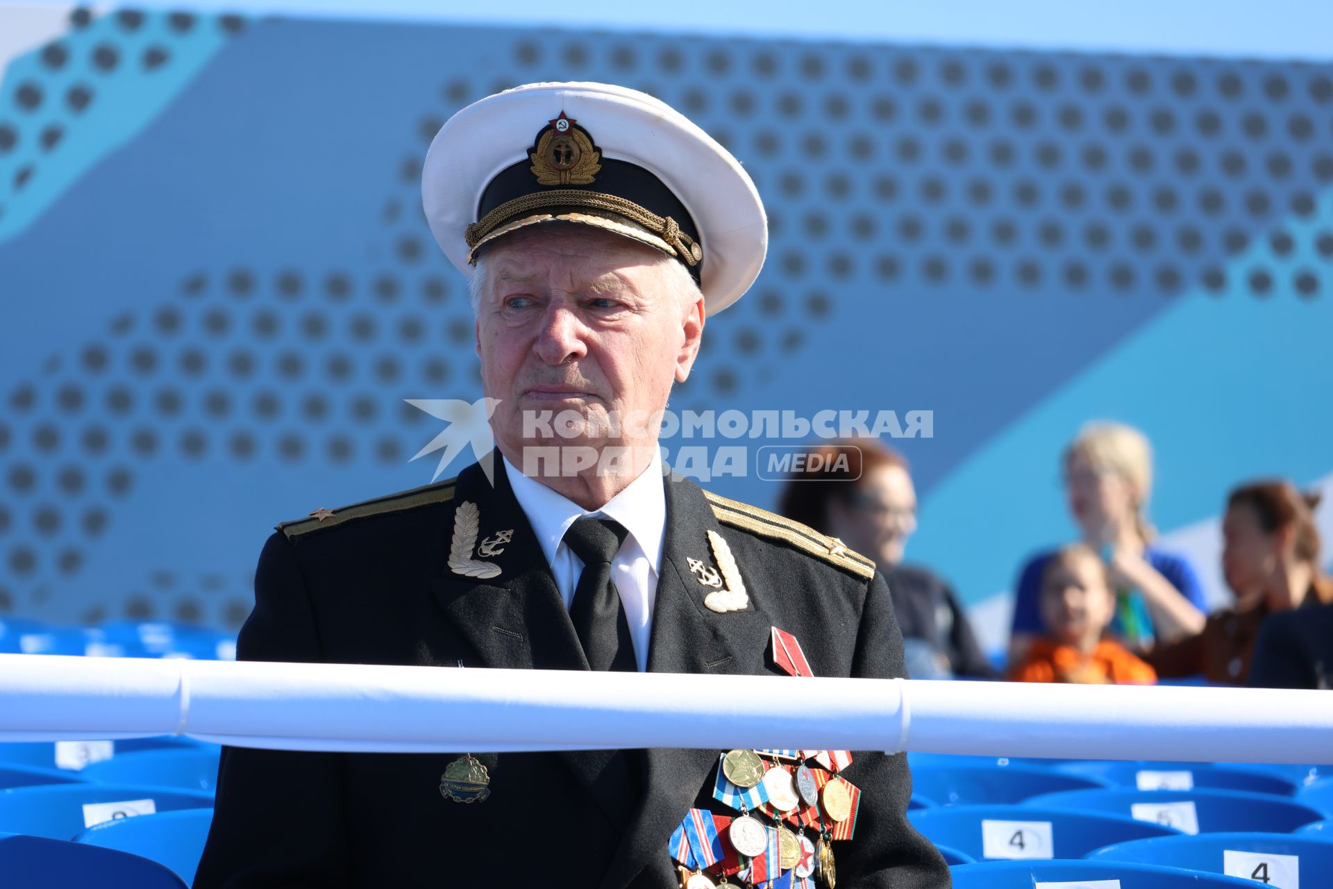 Санкт-Петербург. На параде, посвященном Дню Военно-морского флота в Кронштадте.