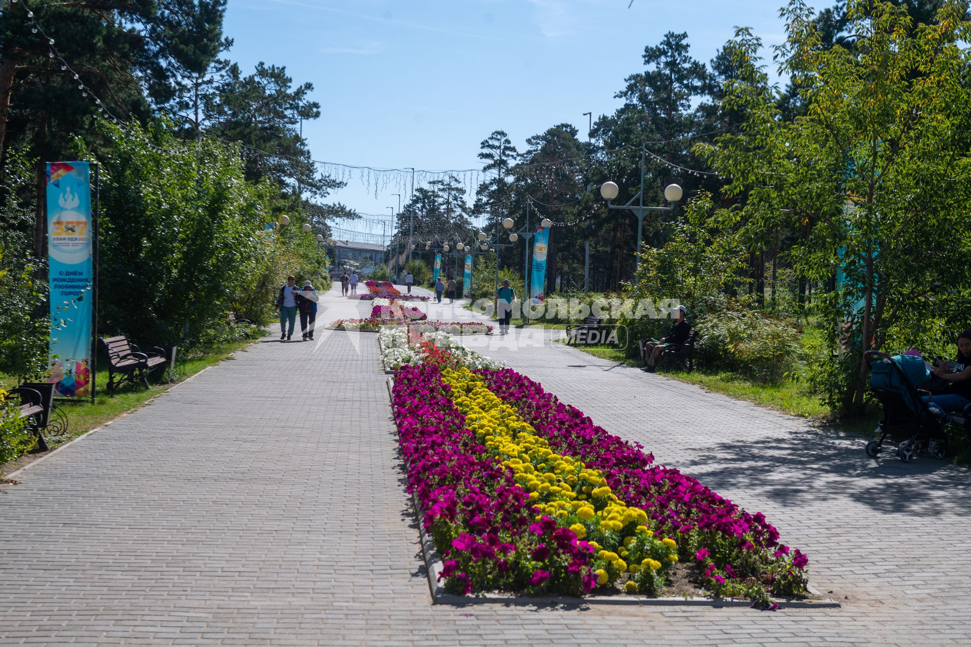 Республика Бурятия, г. Улан-Удэ. На одной из улиц города.