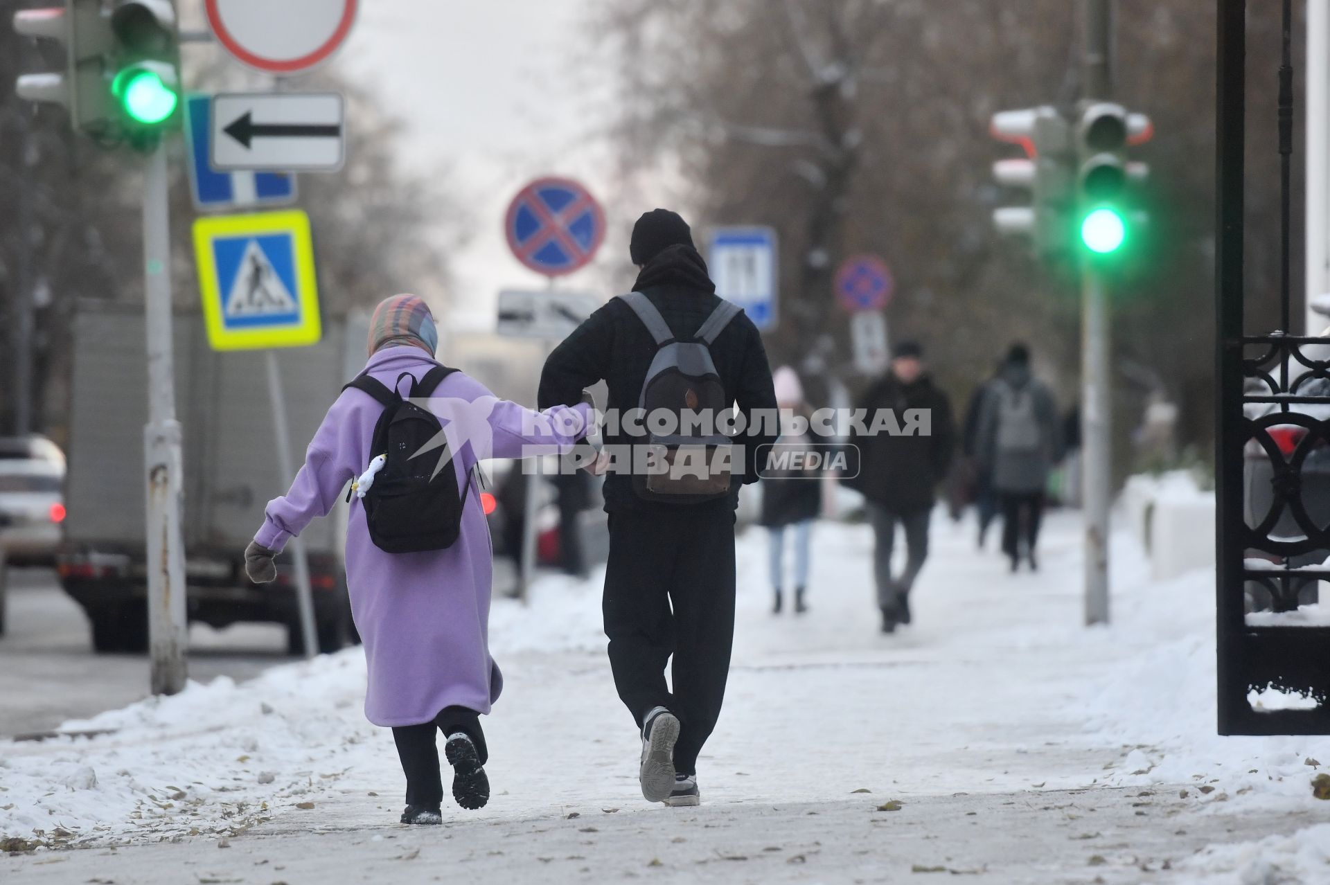 Екатеринбург. Гололед в городе