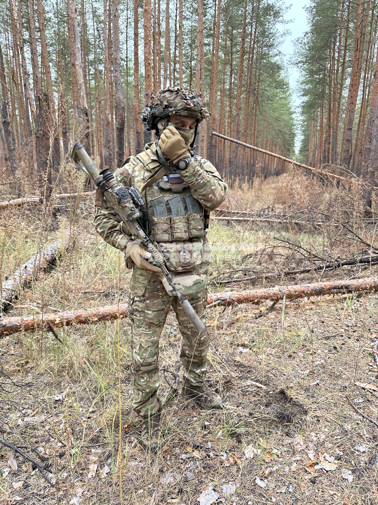 Российский спезназовец - Герой России с позывным `Кощей` в зоне проведения СВО.