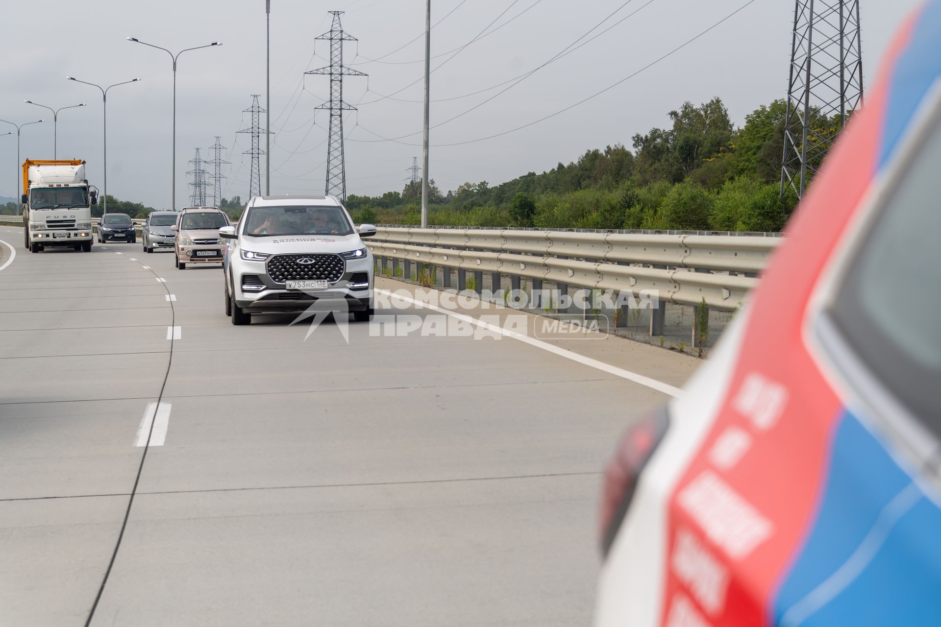 Владивосток. Автомобиль участников автопробега `Открываем Дальний`.