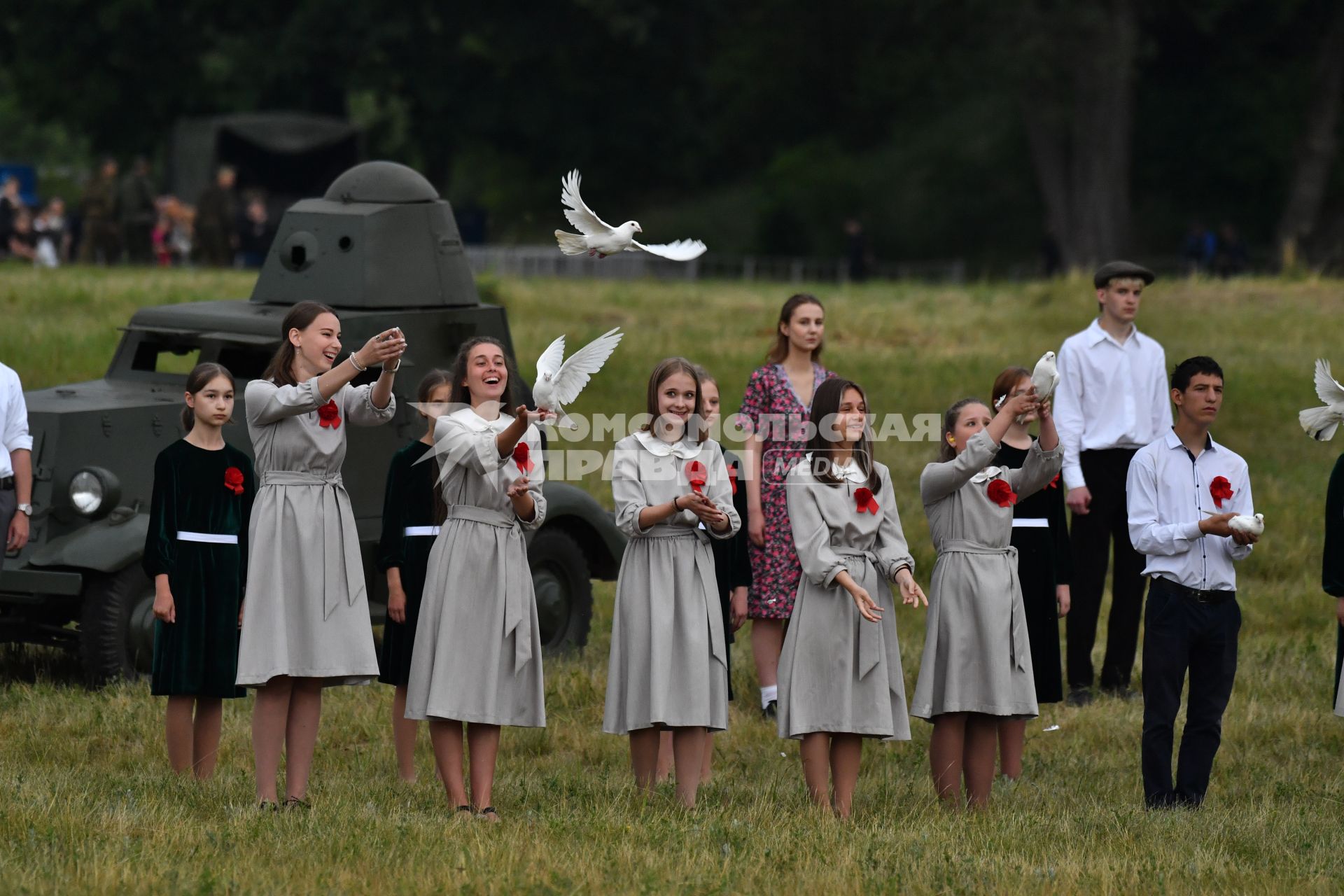 Брест. Военно-историческая реконструкция `22 июня. Брестская крепость`, посвященная Дню всенародной памяти жертв Великой Отечественнной войны и геноцида белорусского народа на территории мемориального комплекса `Брестская крепость-герой`.