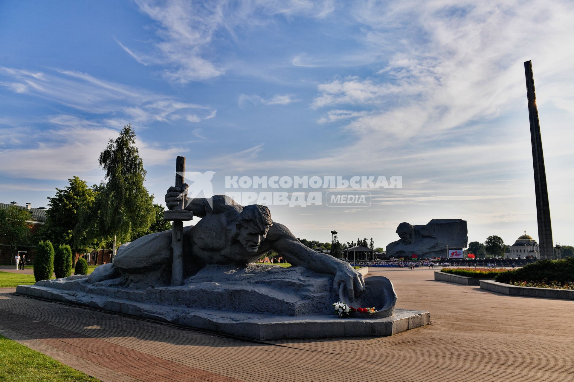 Брест. Монумент `Жажда` на территории мемориального комплекса `Брестская крепость-герой`.