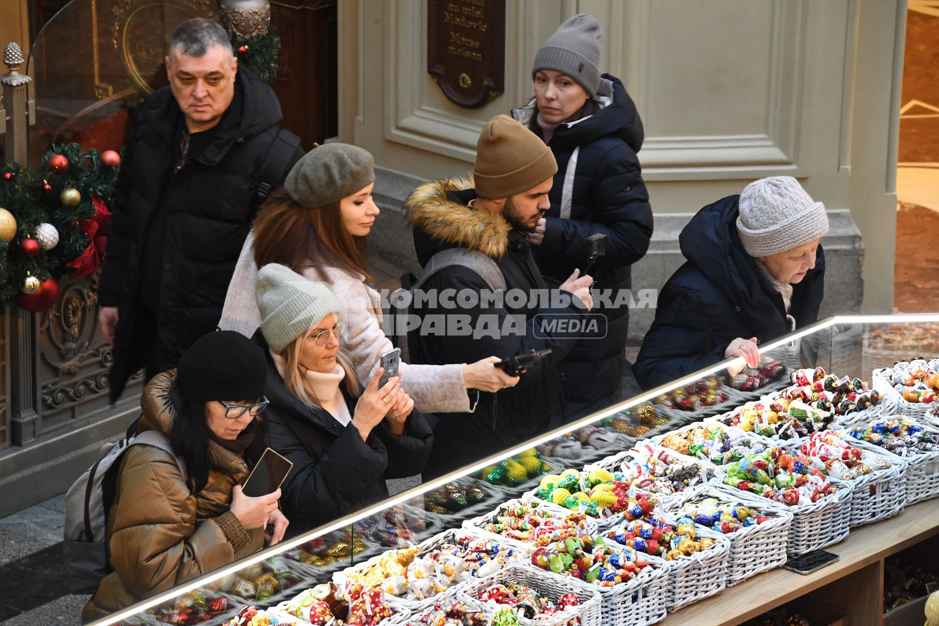 Новогодняя торговля в ГУМе