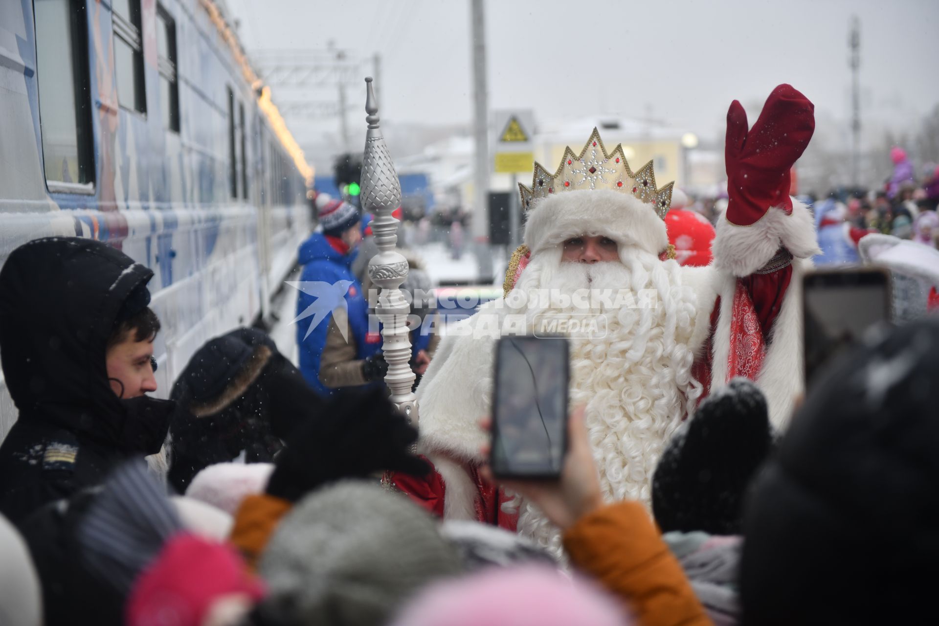 Встреча поезда Деда Мороза в Екатеринбурге