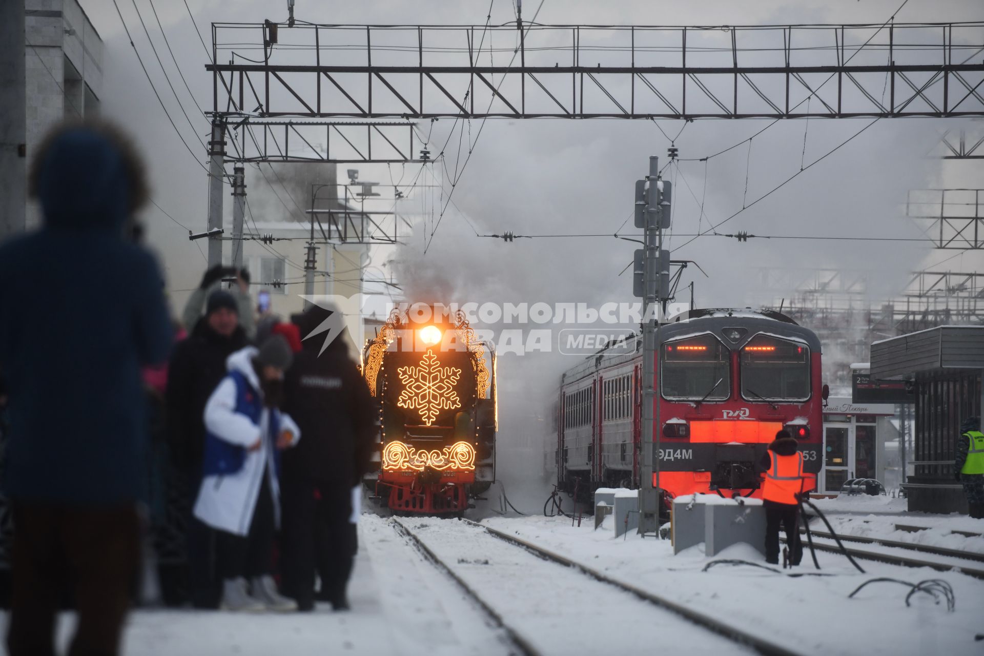 Встреча поезда Деда Мороза в Екатеринбурге