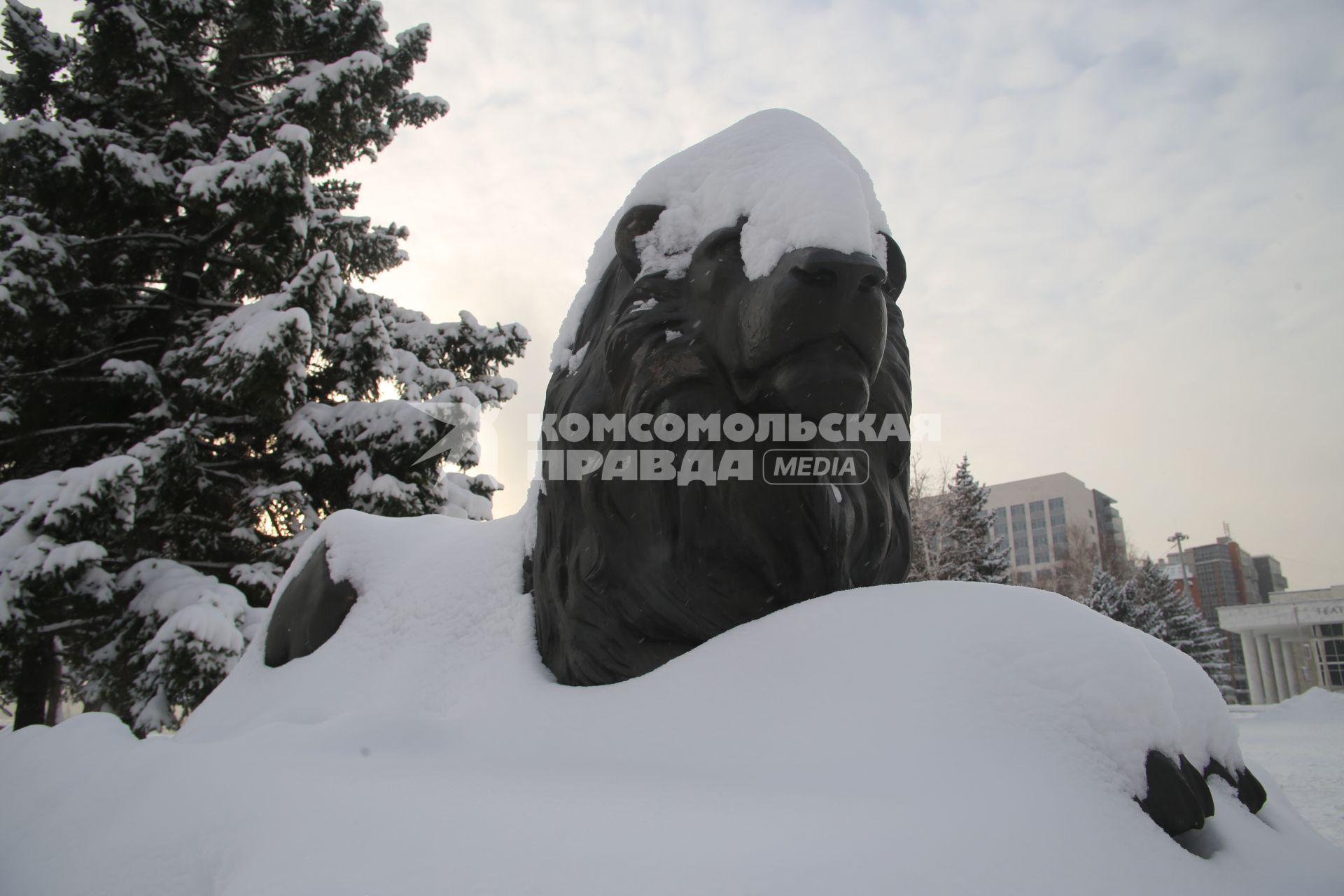 Последствия снегопада в Красноярске