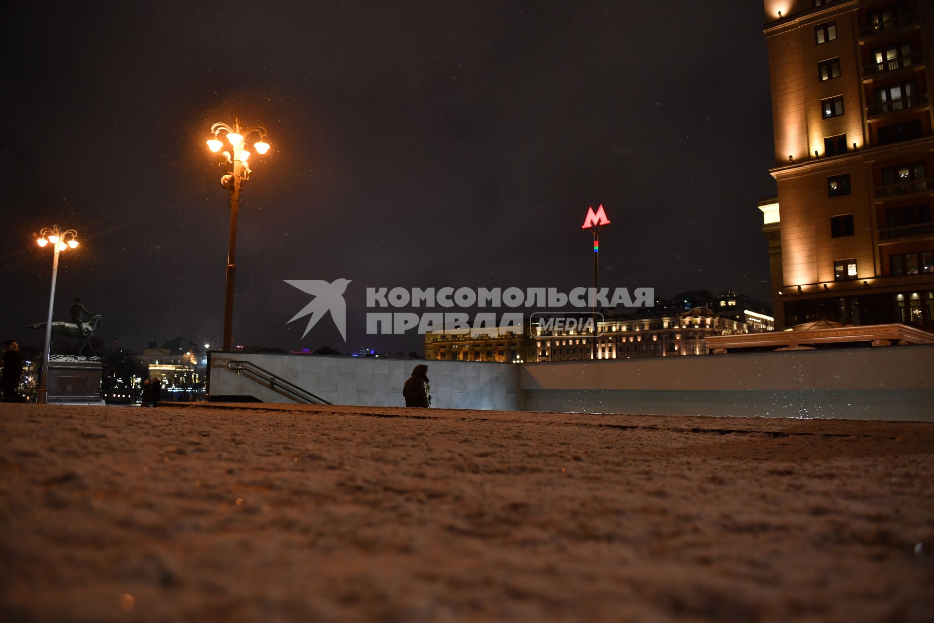 Вечерняя Москва зимой