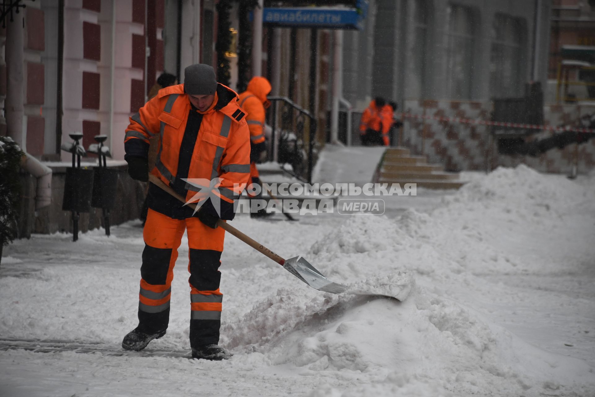 Последствия снегопада в Москве