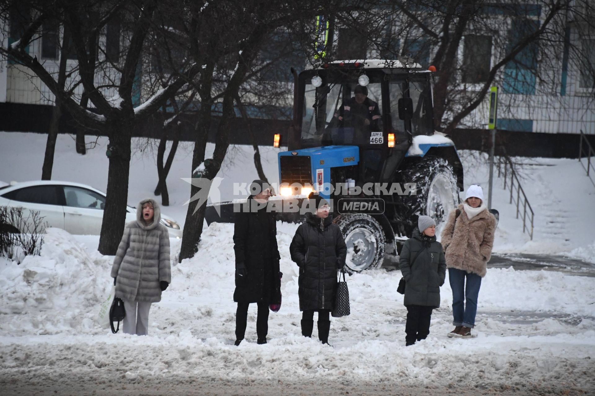 Улицы Москвы после снегопада