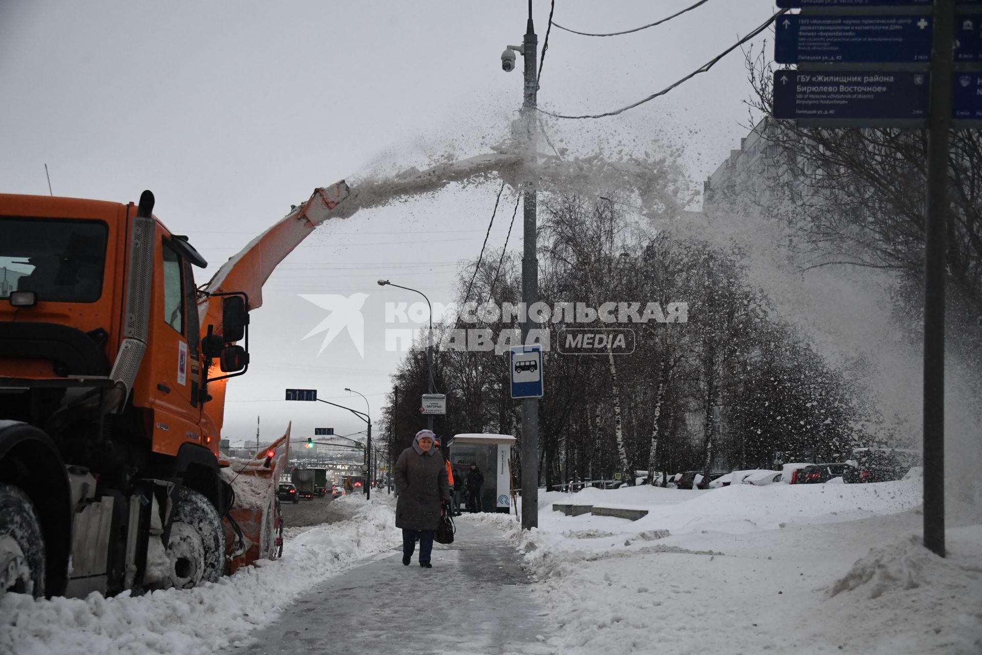 Улицы Москвы после снегопада