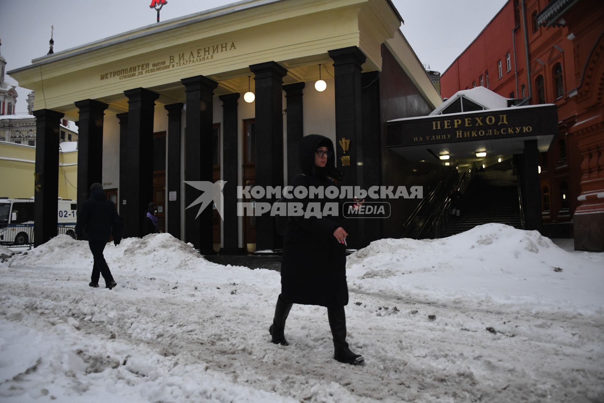 Улицы Москвы после снегопада