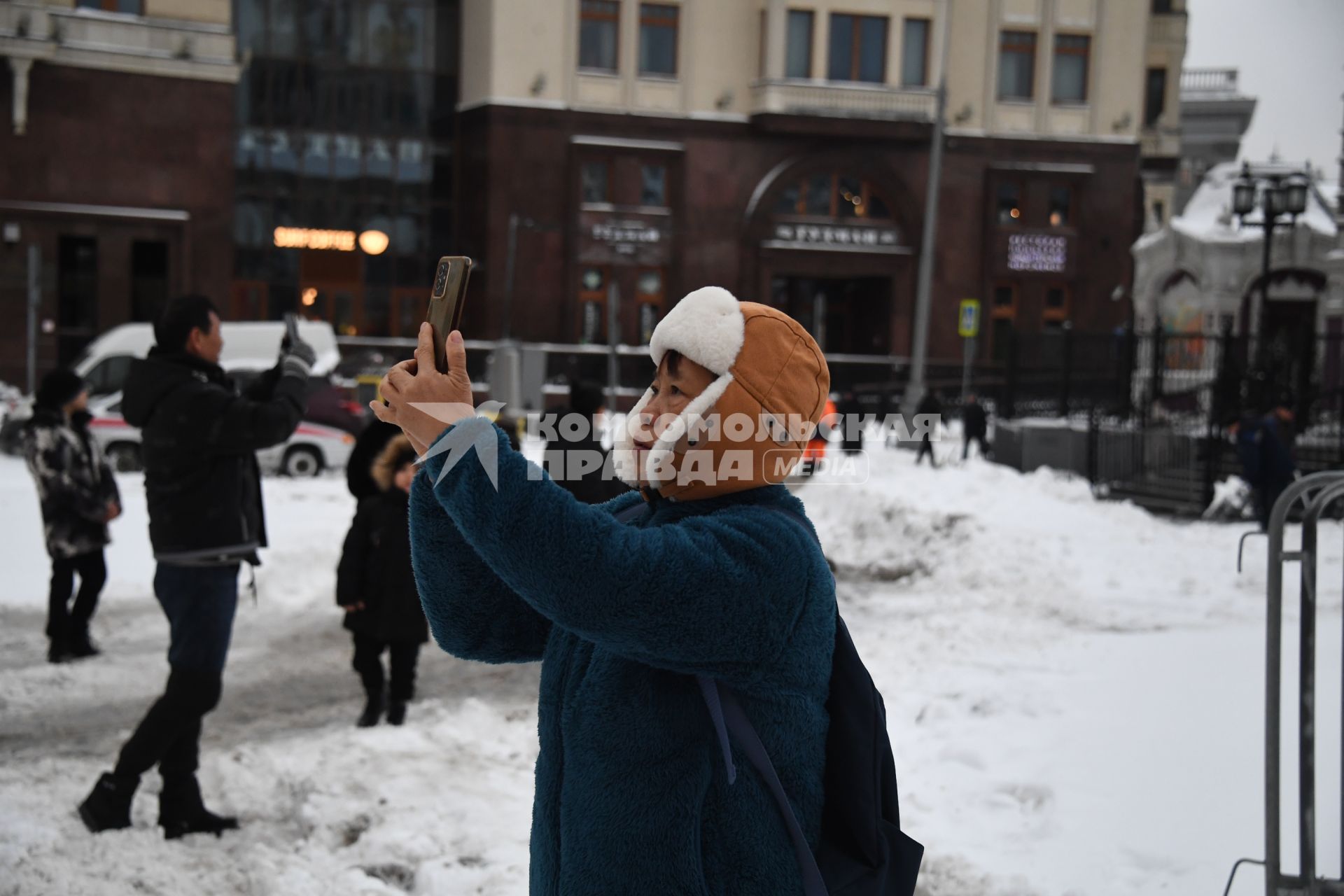 Улицы Москвы после снегопада