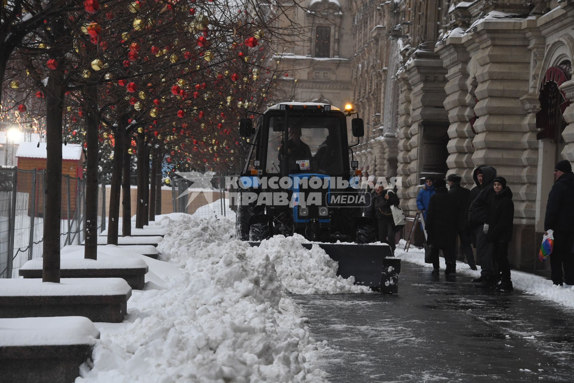 Улицы Москвы после снегопада