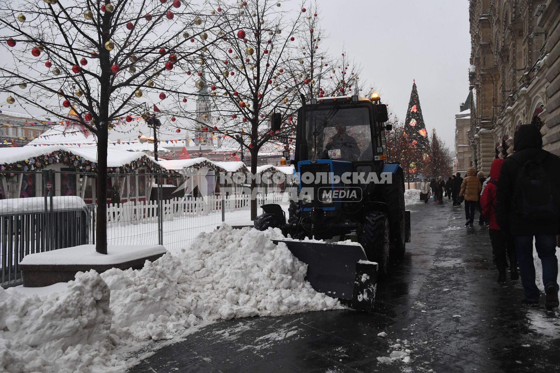 Улицы Москвы после снегопада