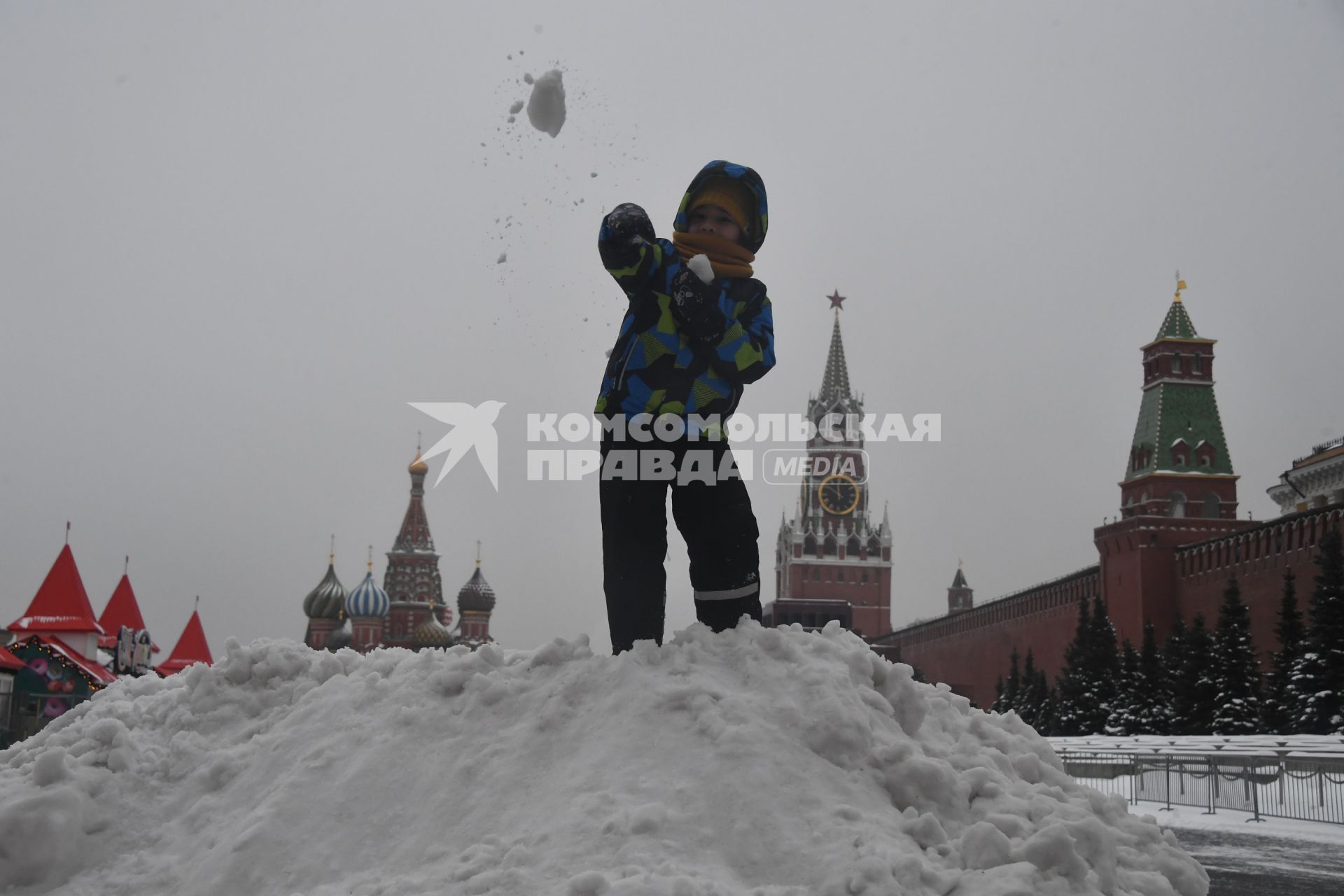 Улицы Москвы после снегопада