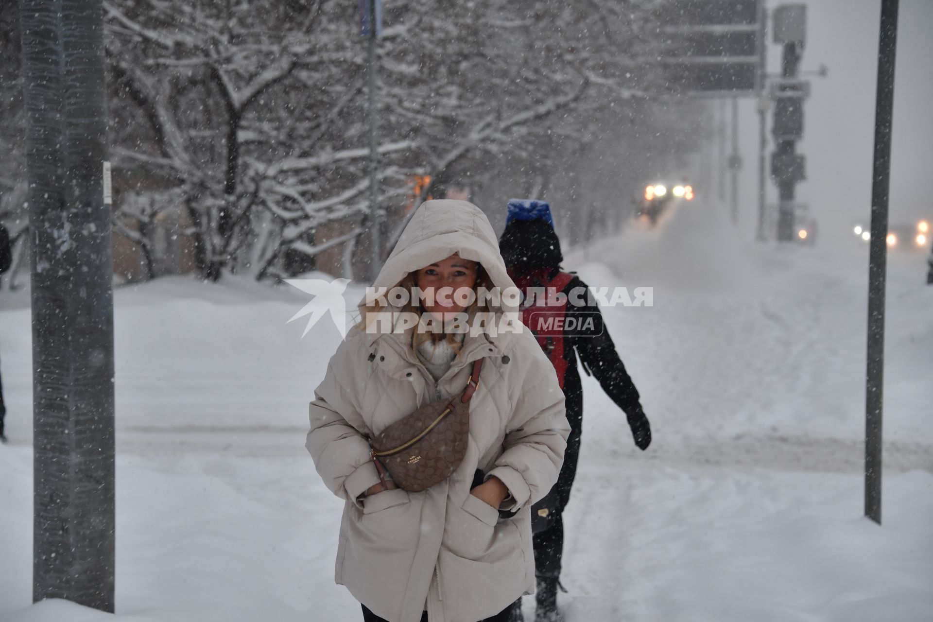 Снегопад в Москве