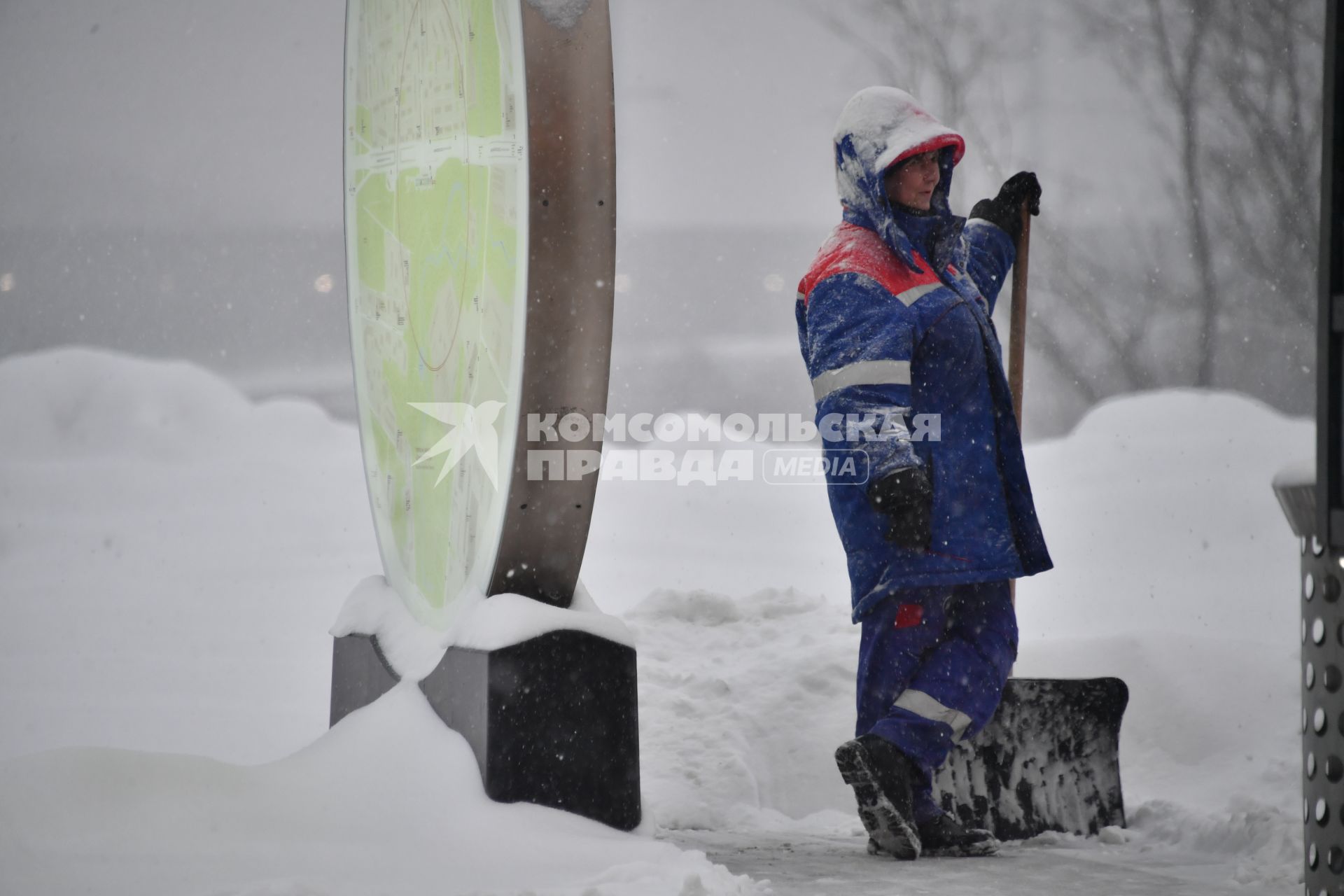 Снегопад в Москве