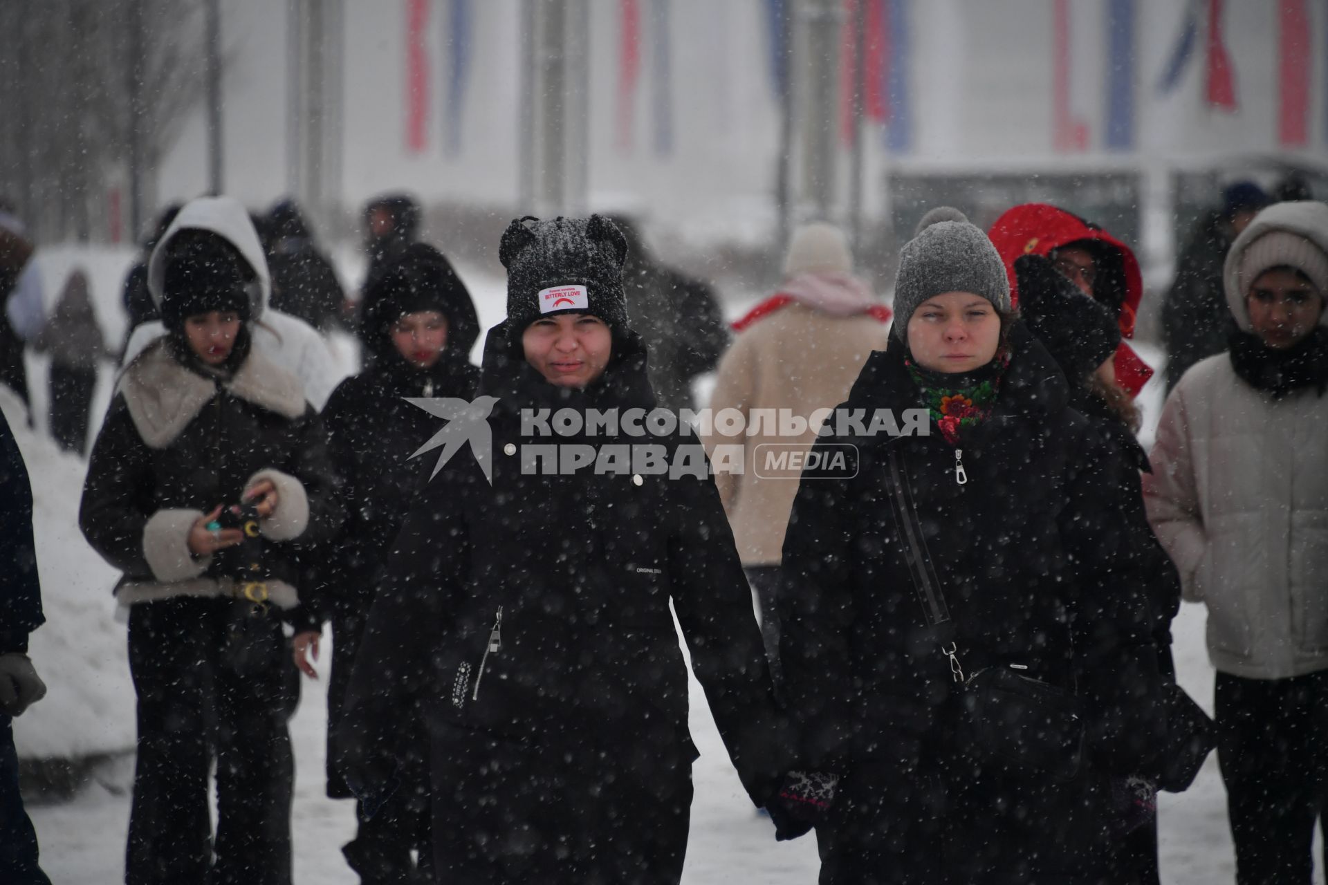 Снегопад в Москве