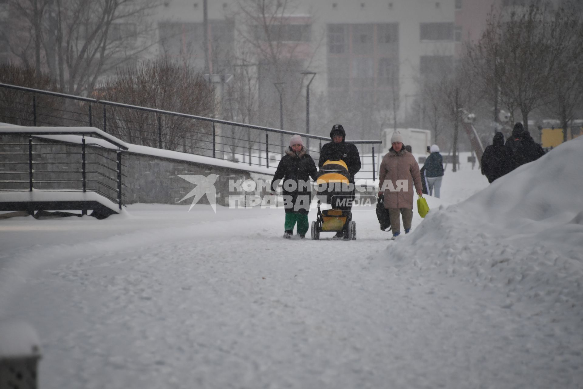 Снегопад в Москве