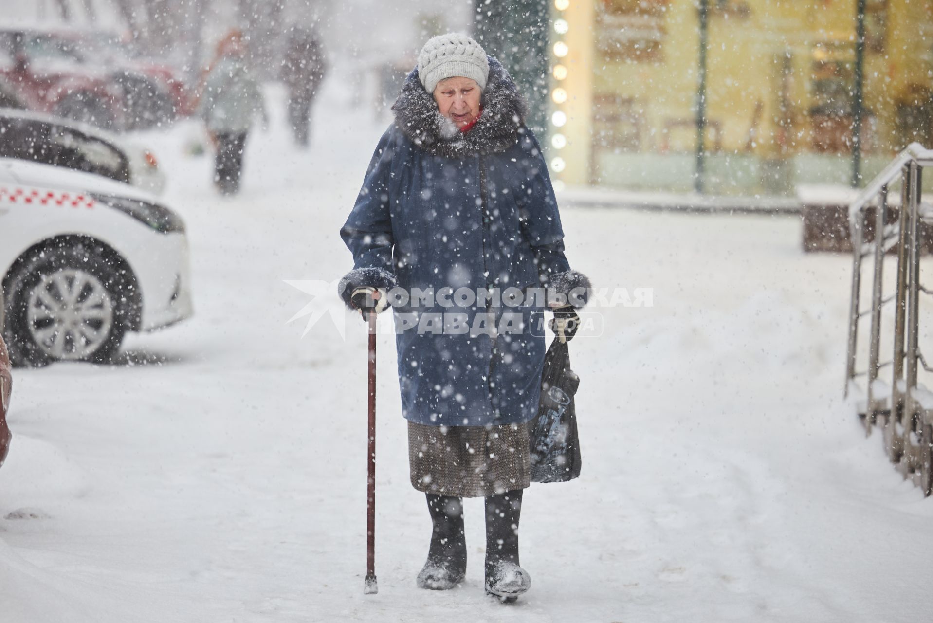 Сильный снегопад в Перми