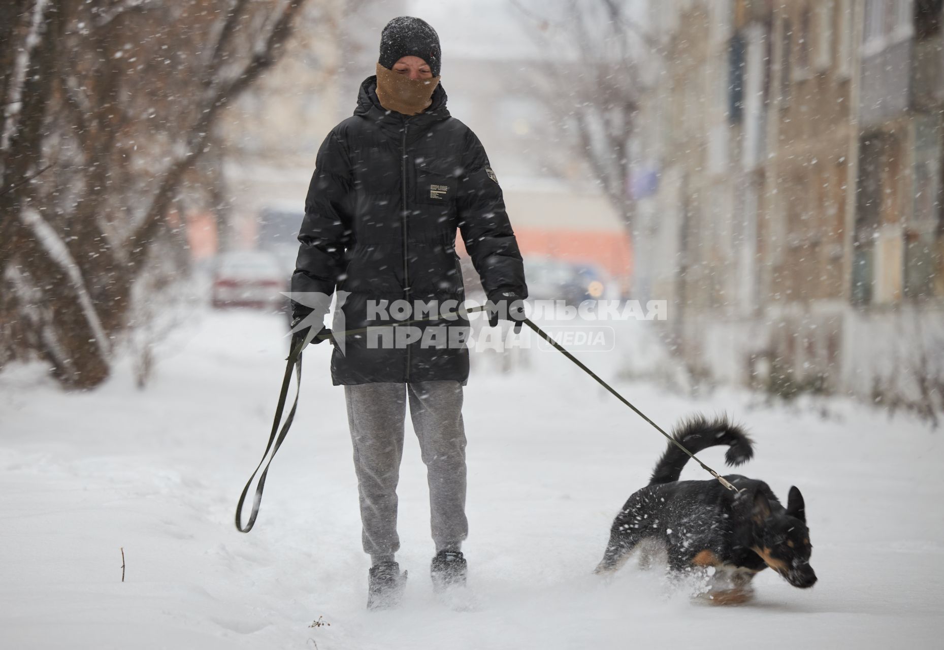 Сильный снегопад в Перми