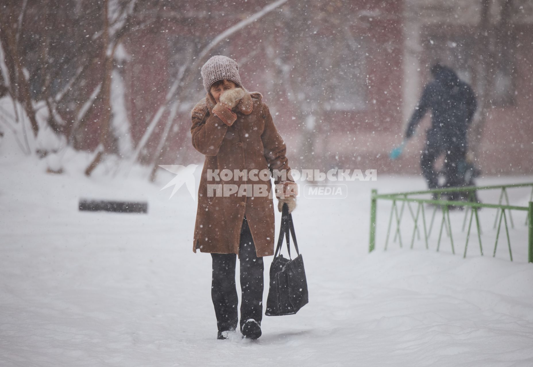 Сильный снегопад в Перми