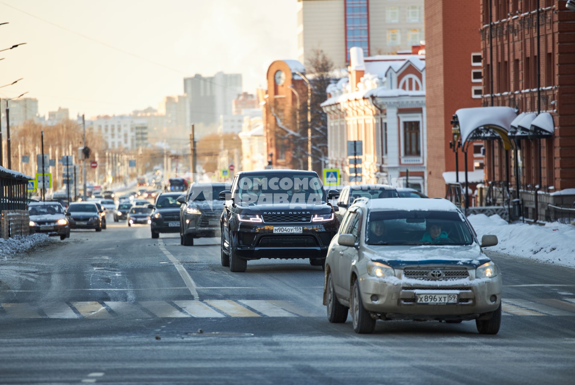 Сильные морозы в Перми