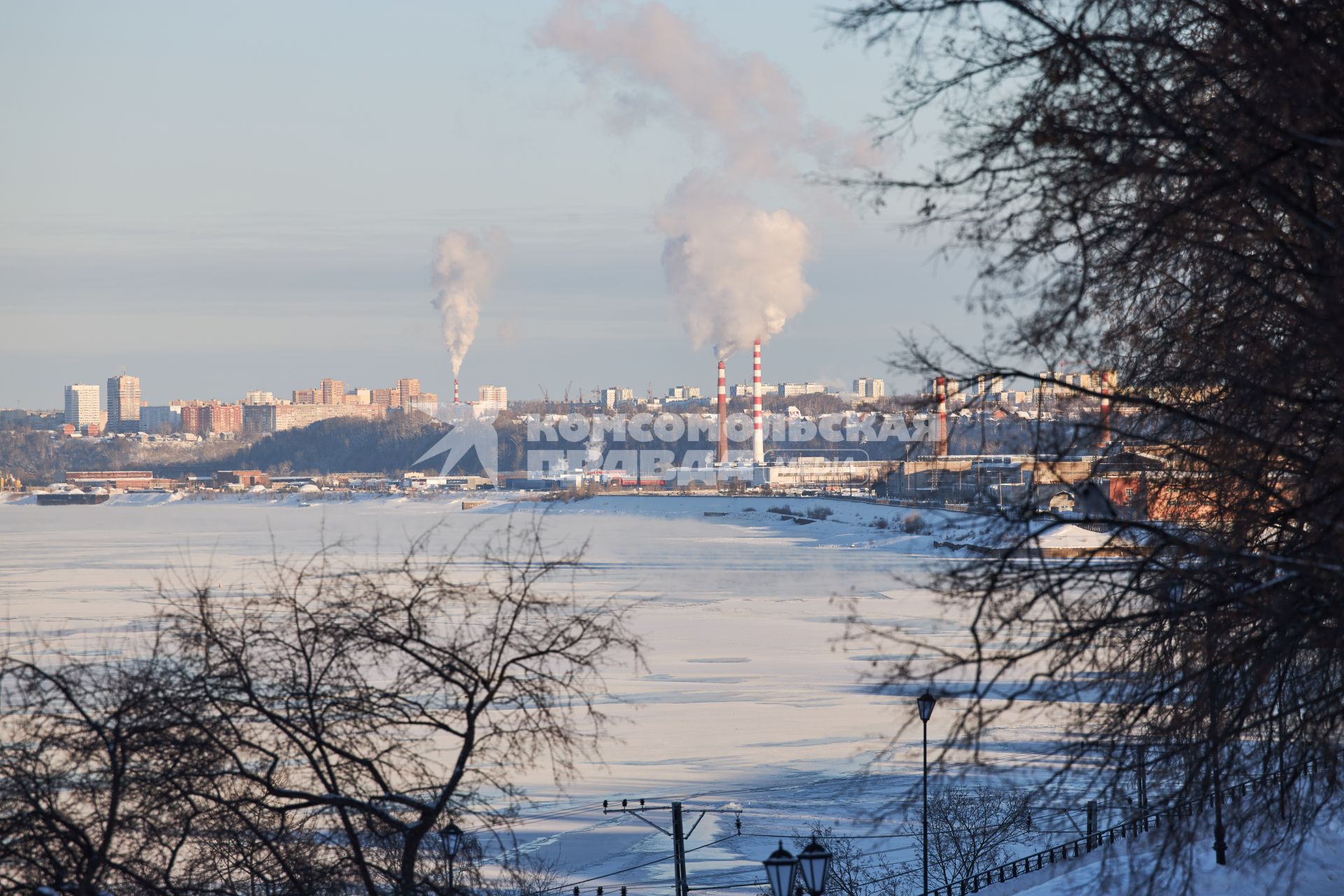 Сильные морозы в Перми