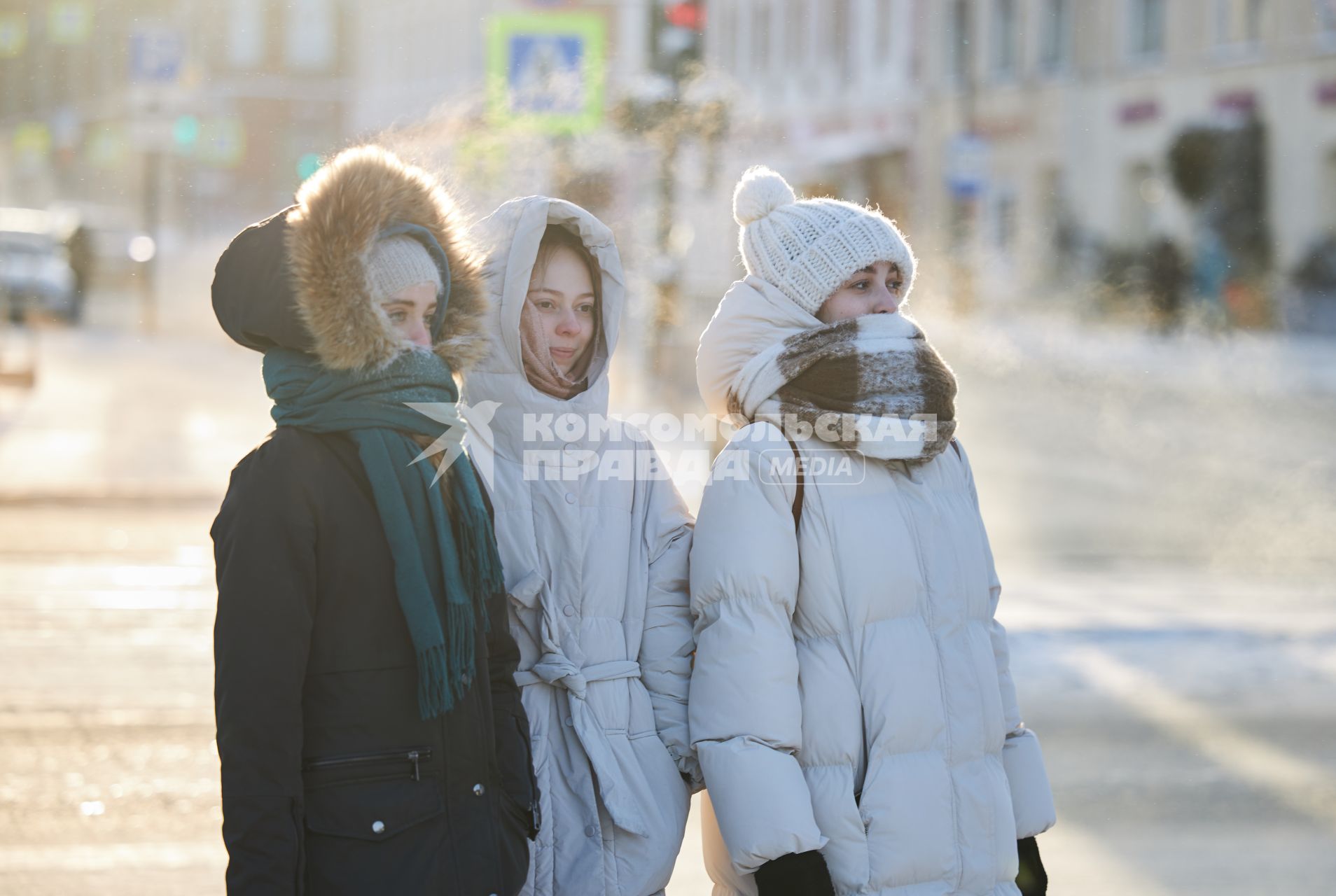 Сильные морозы в Перми