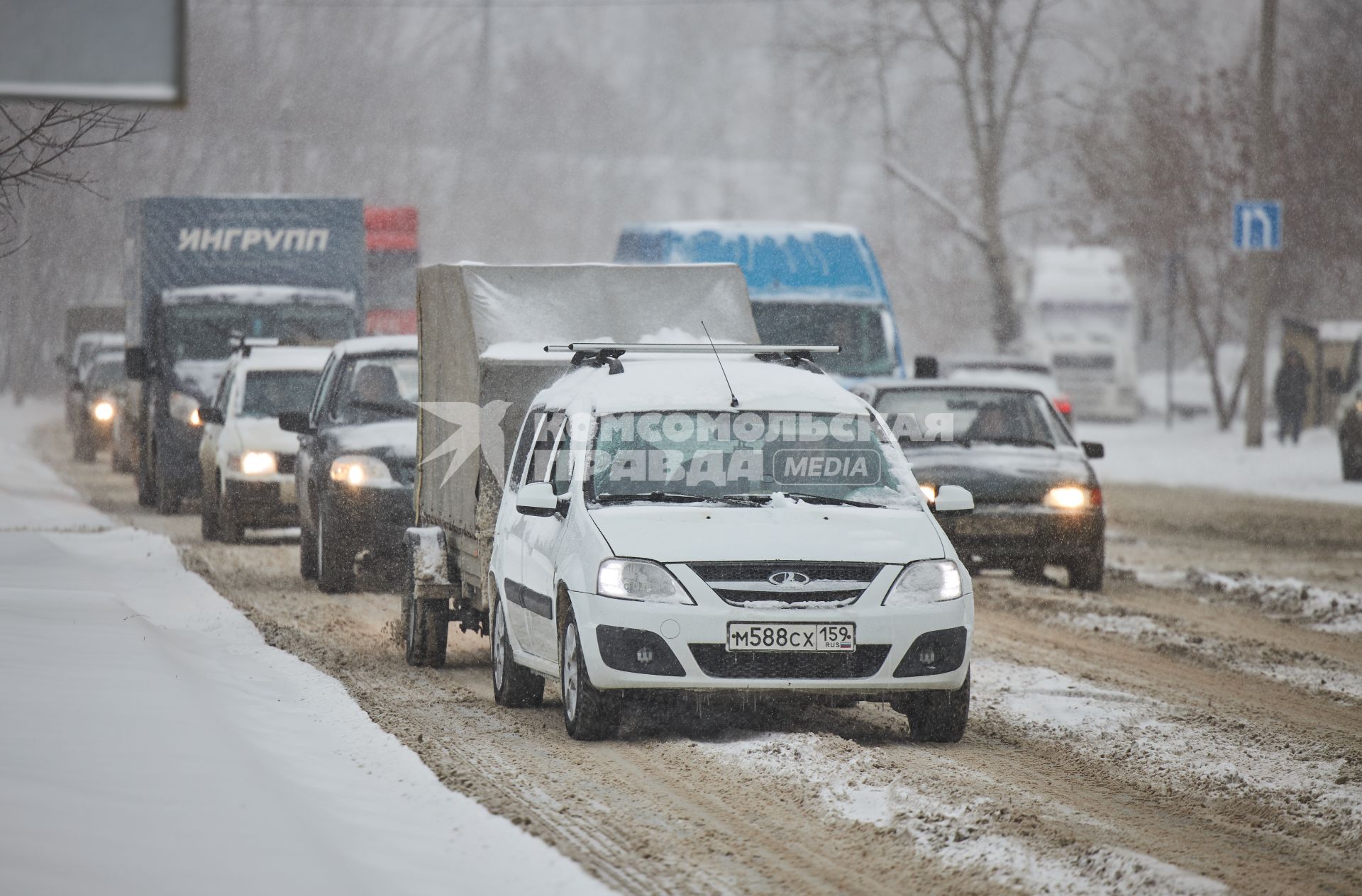 Снегопад в Перми