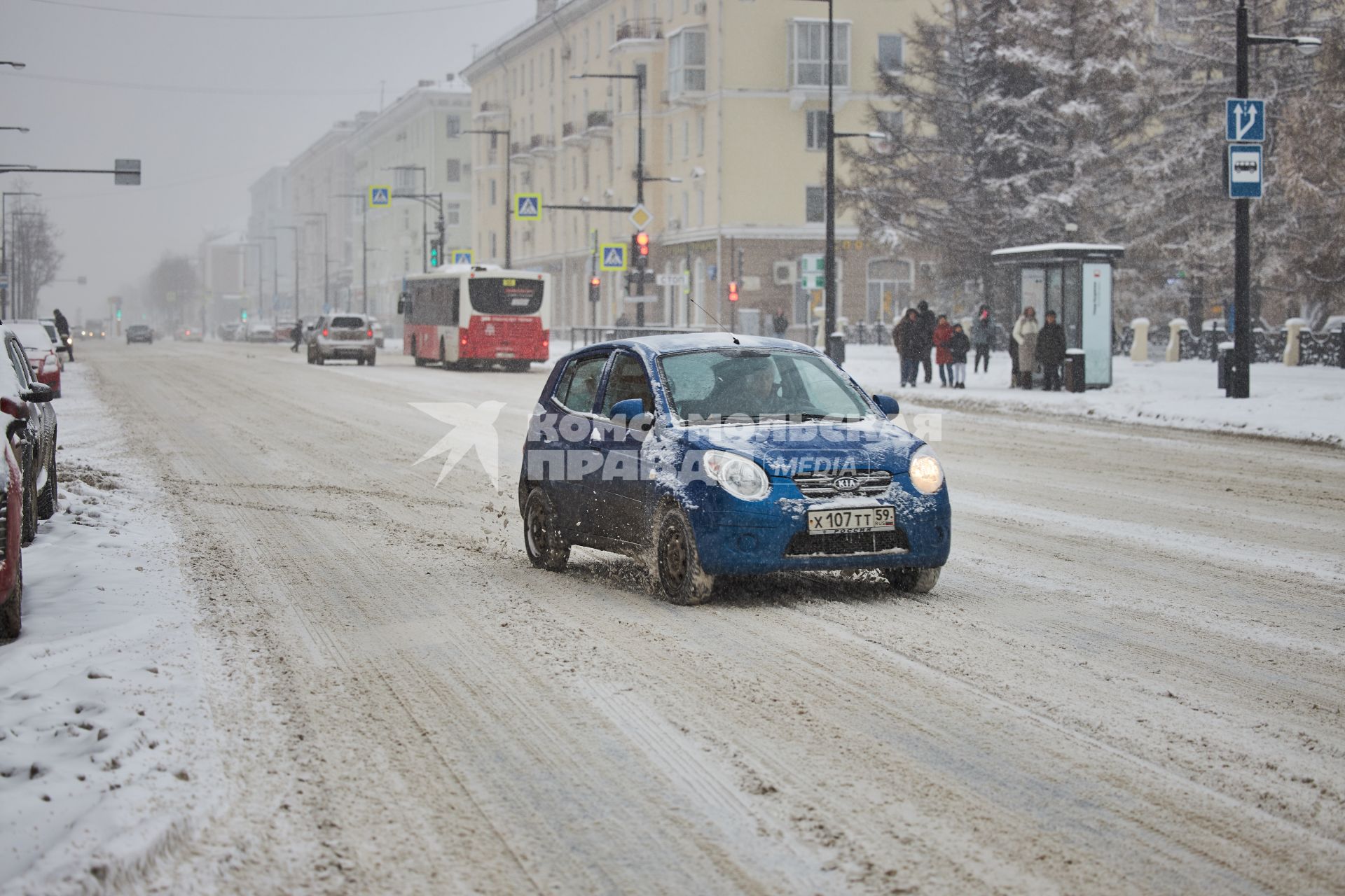 Снегопад в Перми