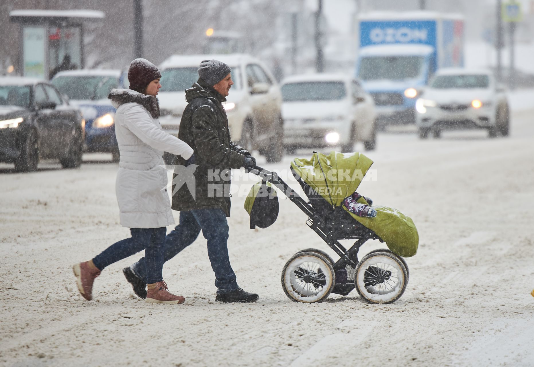 Снегопад в Перми