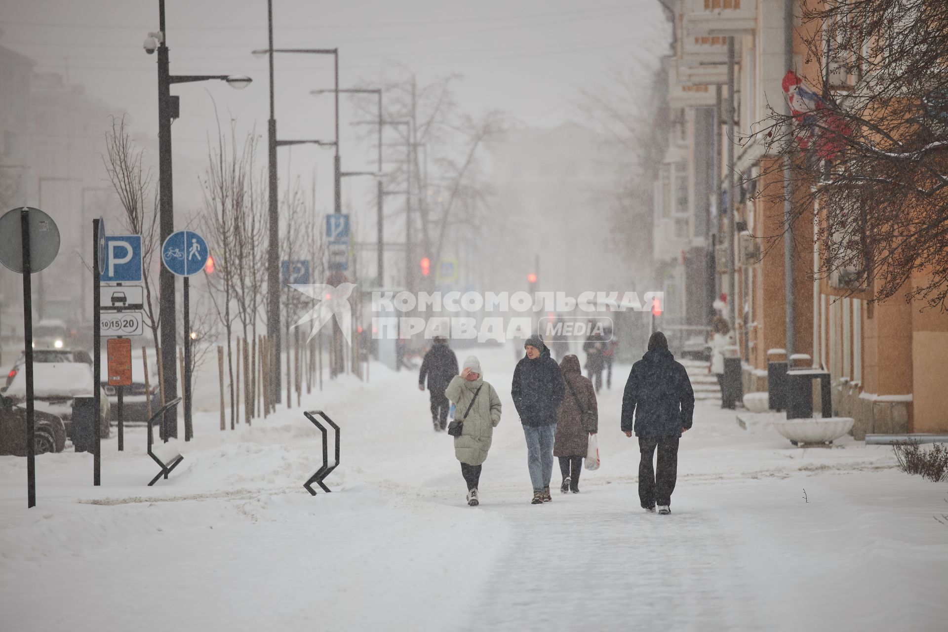 Снегопад в Перми