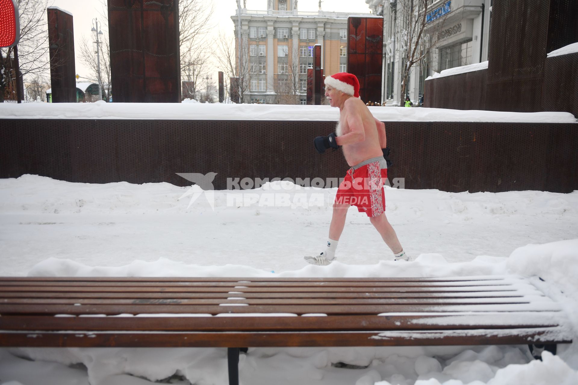 Забег Дедов морозов в Екатеринбурге