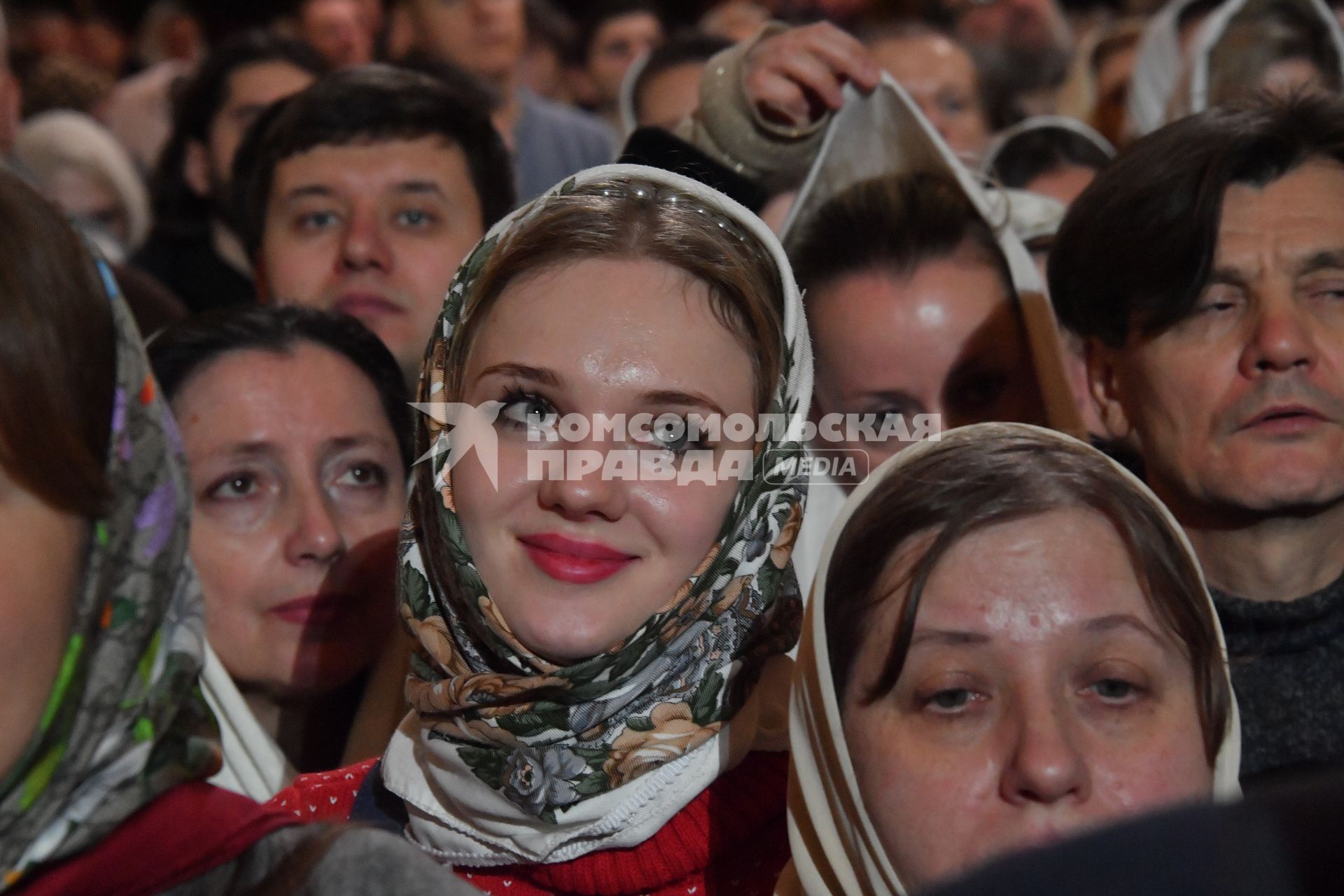 Рождественское богослужение в храме Христа Спасителя в Москве