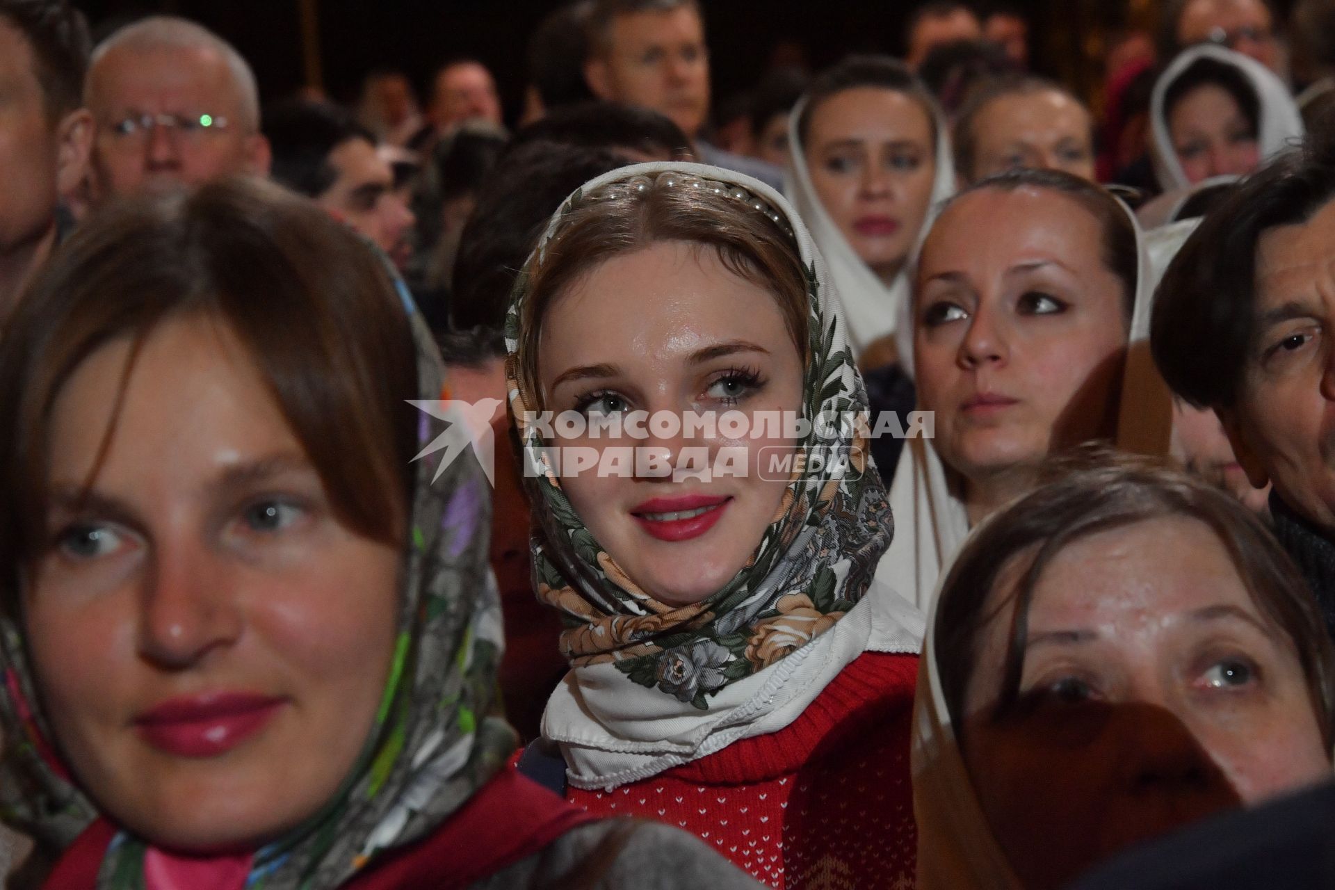 Рождественское богослужение в храме Христа Спасителя в Москве