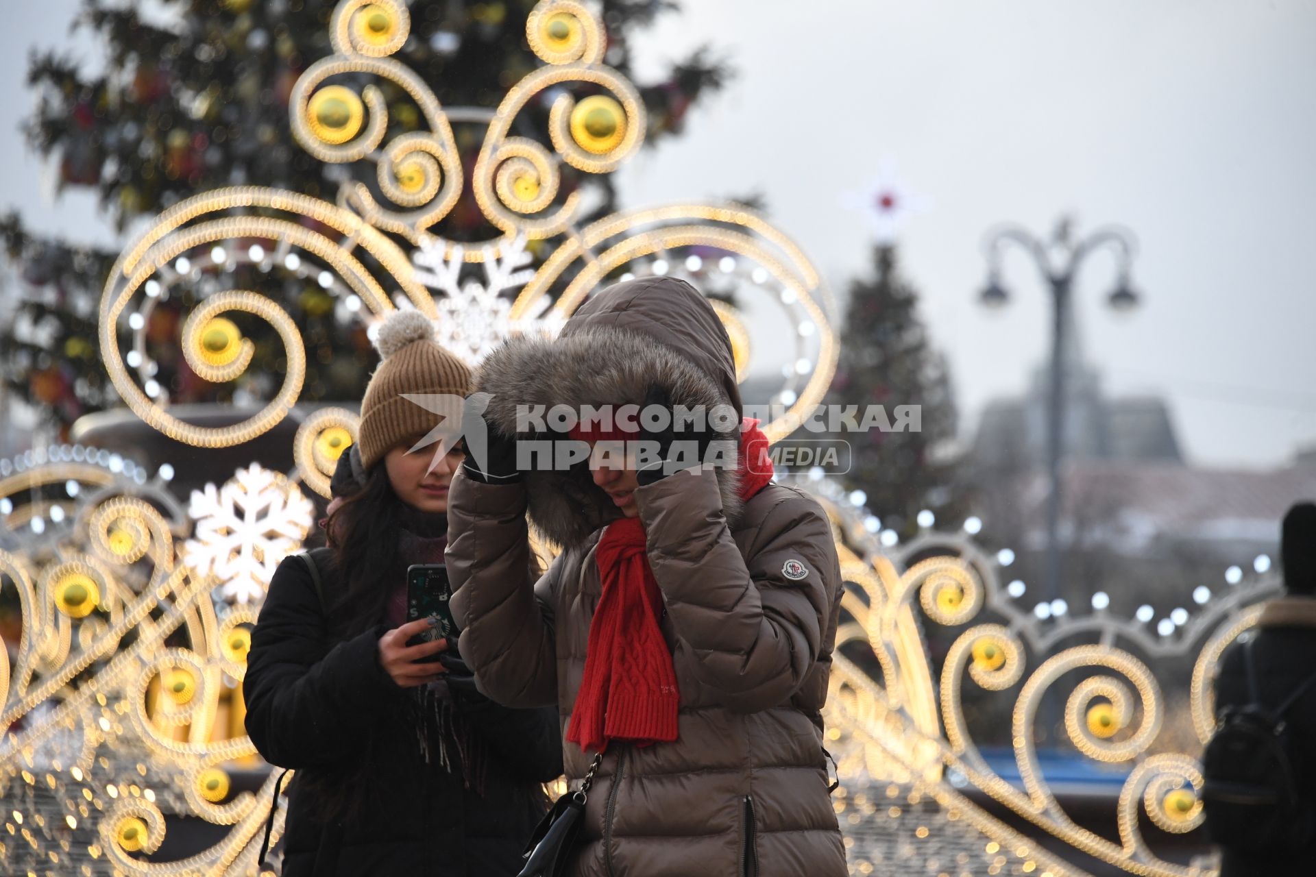 Сильные морозы в Москве