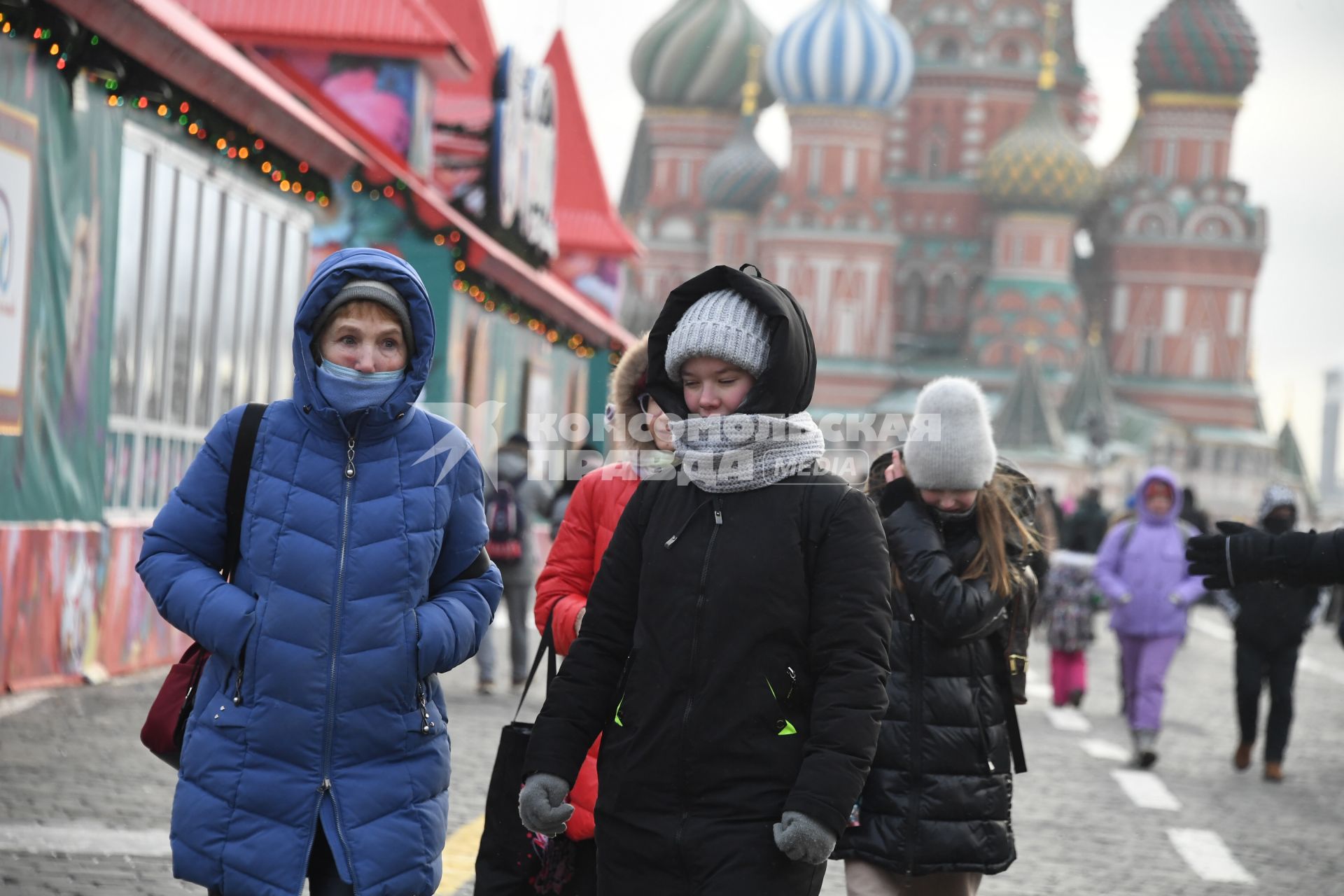 Сильные морозы в Москве