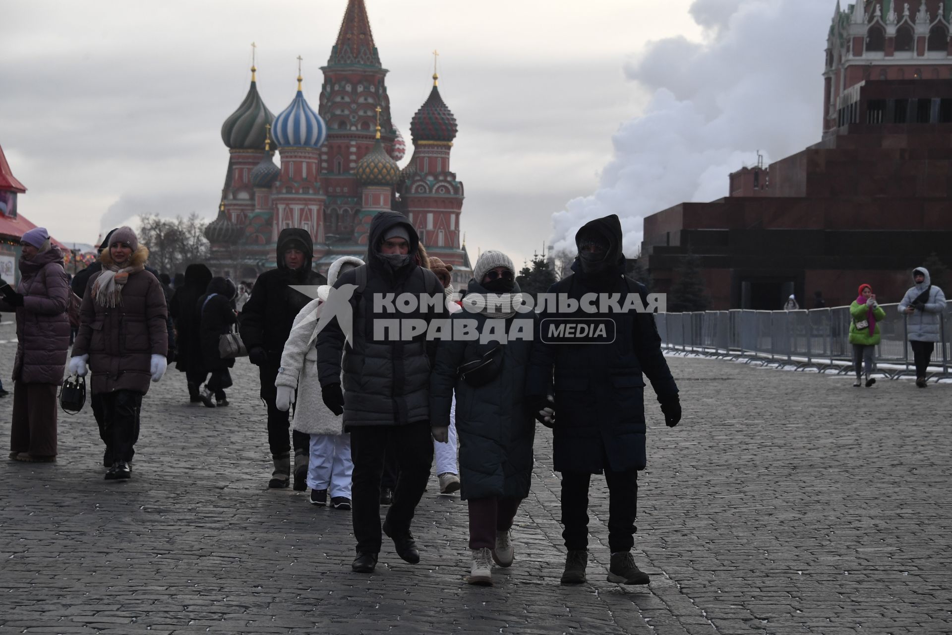 Сильные морозы в Москве