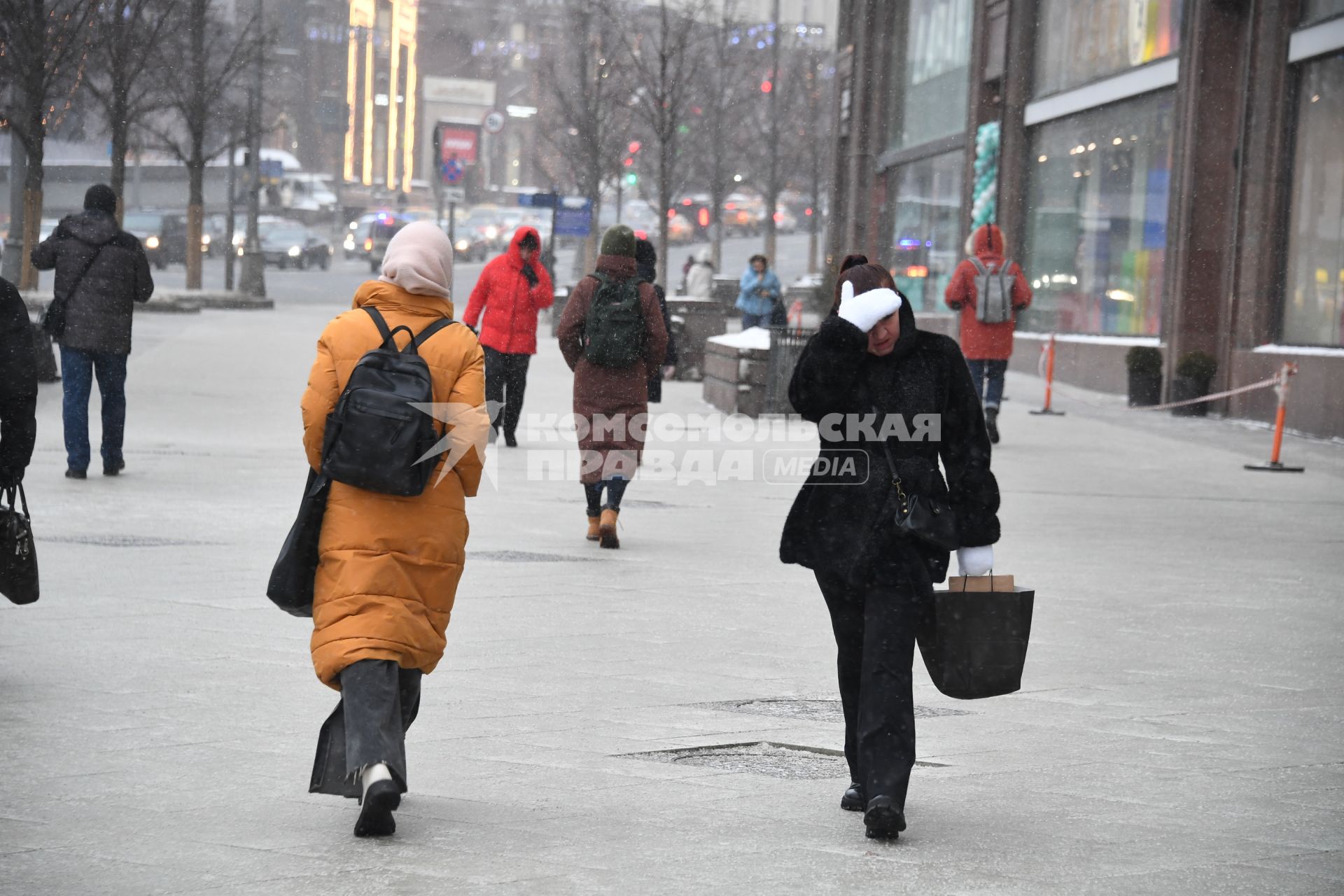 Снегопад в Москве