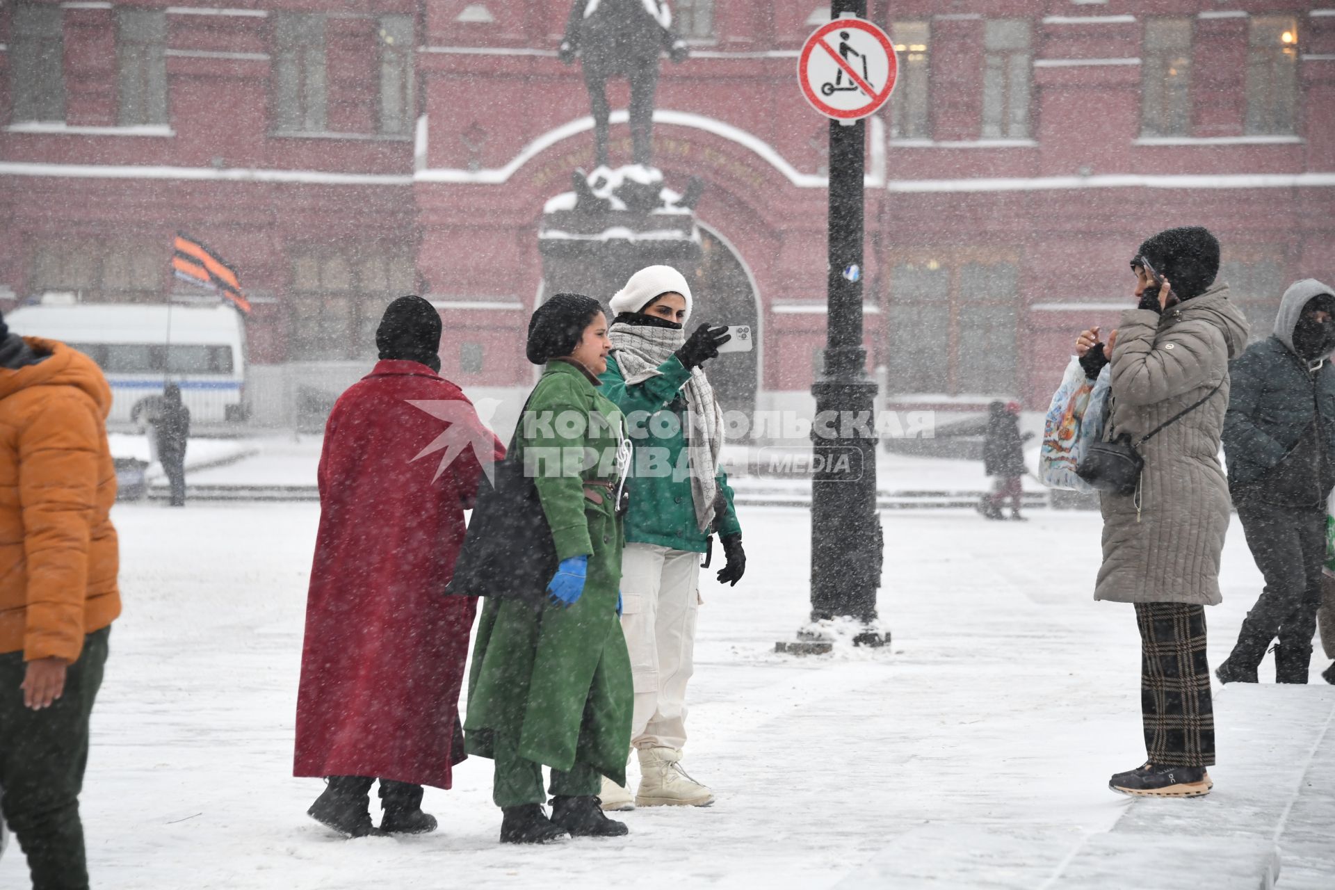 Снегопад в Москве