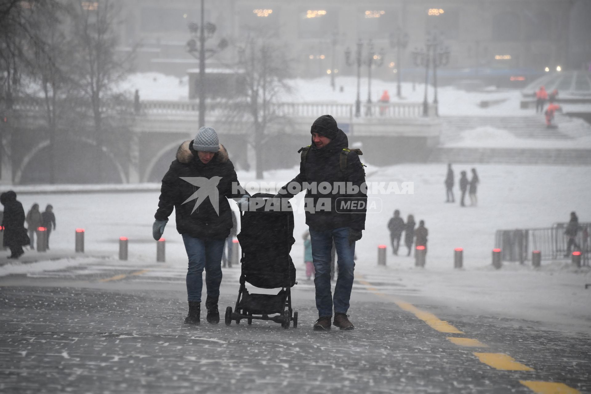 Снегопад в Москве